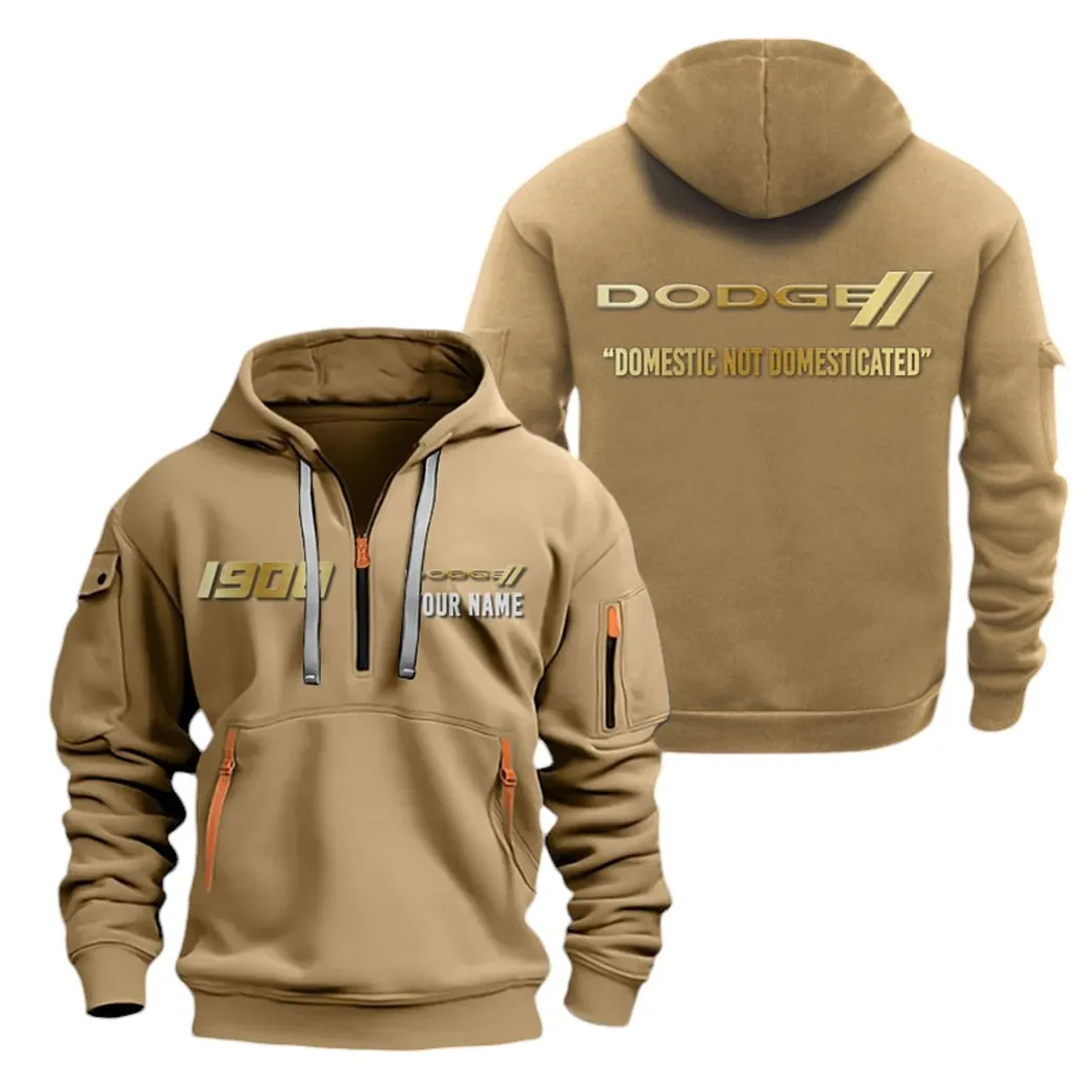 Power Car Enthusiasts Gift Hoodie Half Zipper, Game Ready Half-Zip Hoodie CAR019 - Khaki