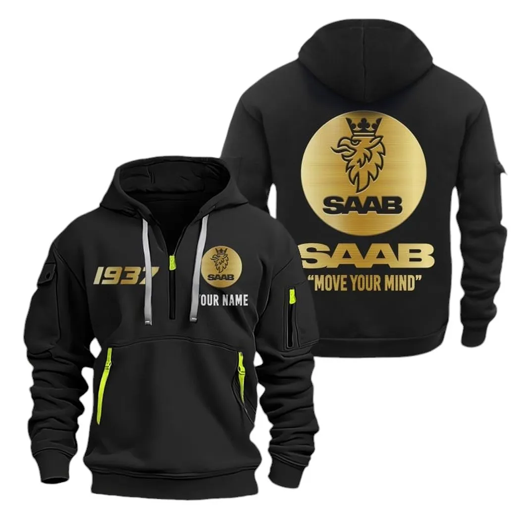 4x4 SUV Lovers Gift Hoodie Half Zipper, Everyday Comfort Half-Zip Hoodie CAR019 - Black