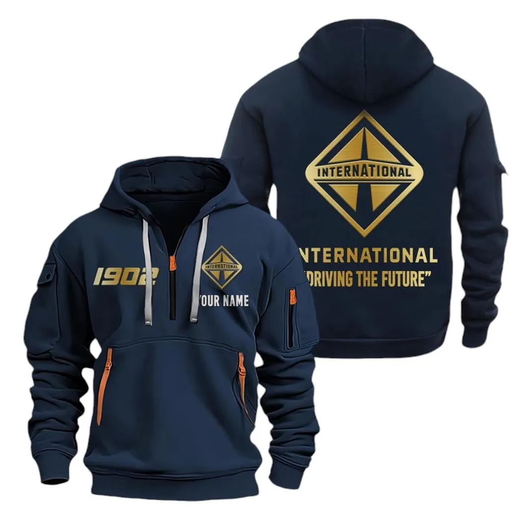 Big Load Mover Owners Gift Hoodie Half Zipper, Everyday Fan Hoodie CAR019 - Navy