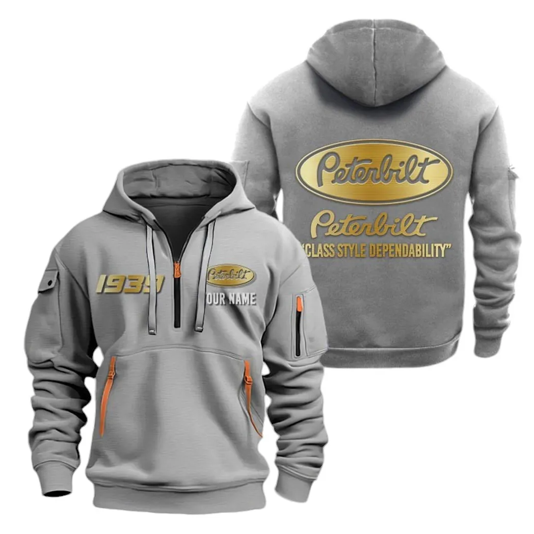 Transport Vehicle Owners Gift Hoodie Half Zipper, Sport Spirit Hoodie CAR019 - Gray