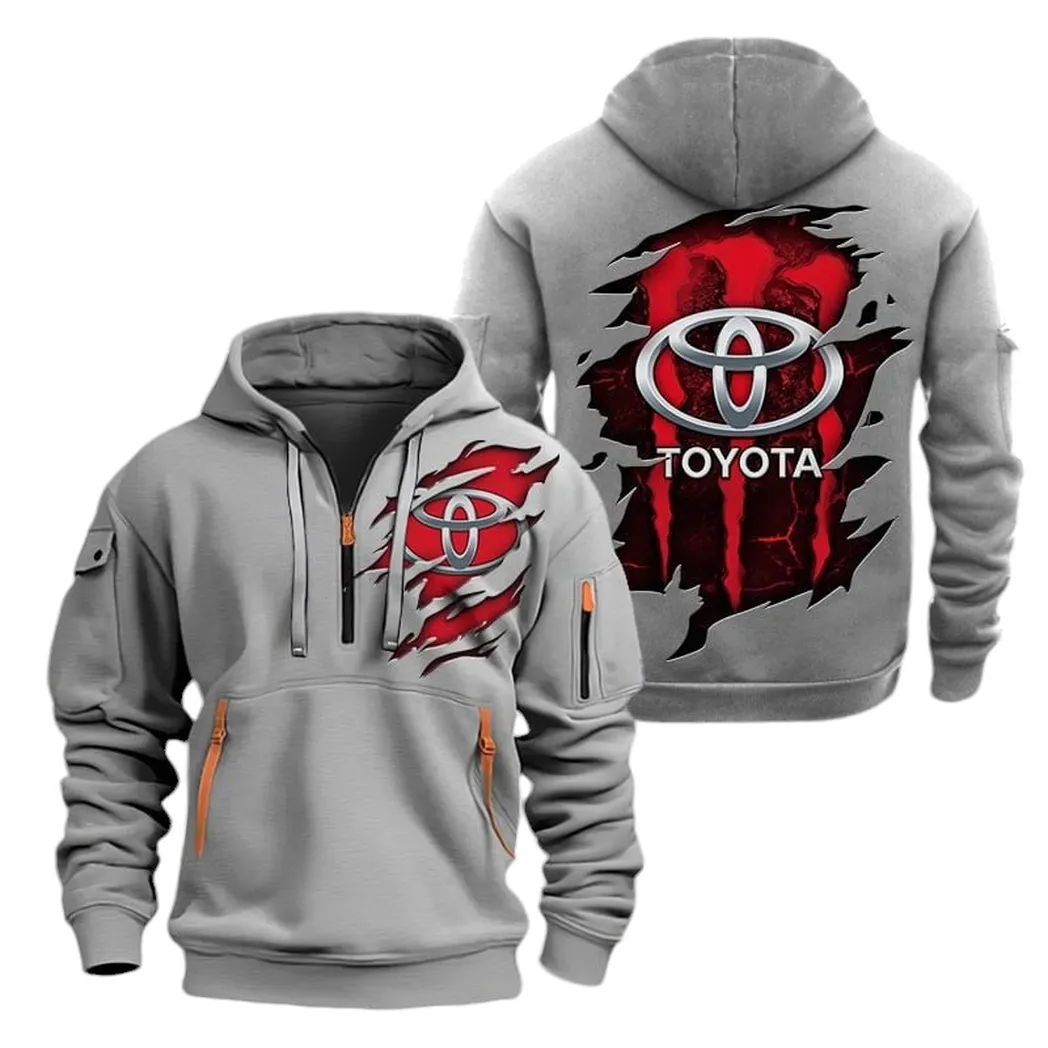 Desert Runner Lovers Gift Hoodie Half Zipper, Supporter Spirit Hoodie CAR021 - Gray