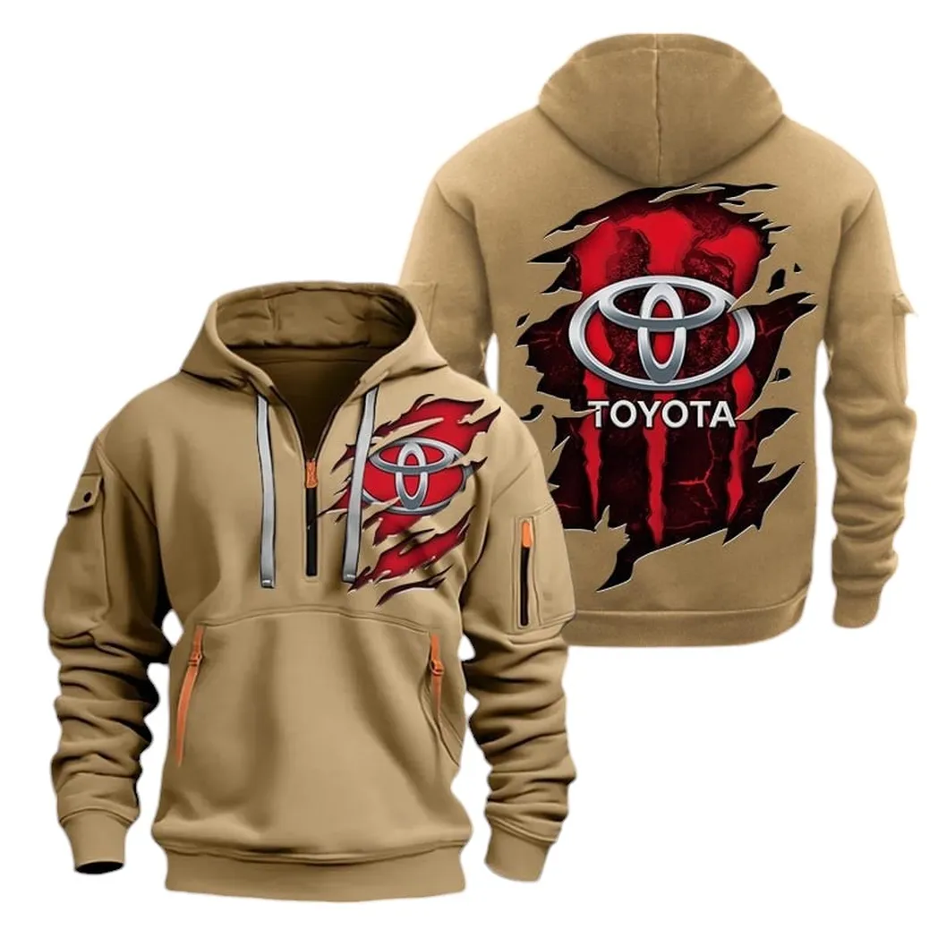 Desert Runner Fans Gift Hoodie Half Zipper, Streetwear Fan Hoodie CAR021 - Khaki