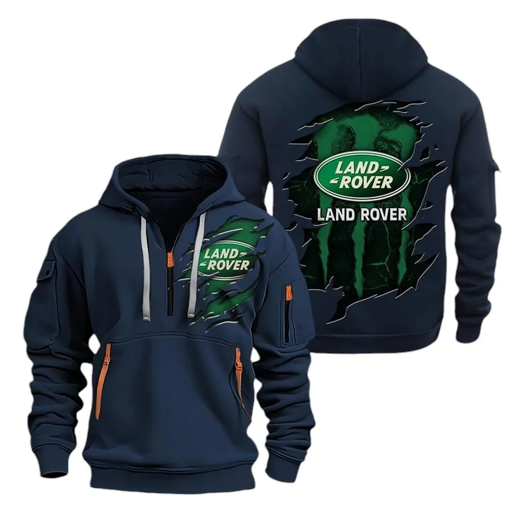 Outdoor Lifestyle Vehicle Lovers Gift Hoodie Half Zipper, True Fan Hoodie CAR021 - Navy