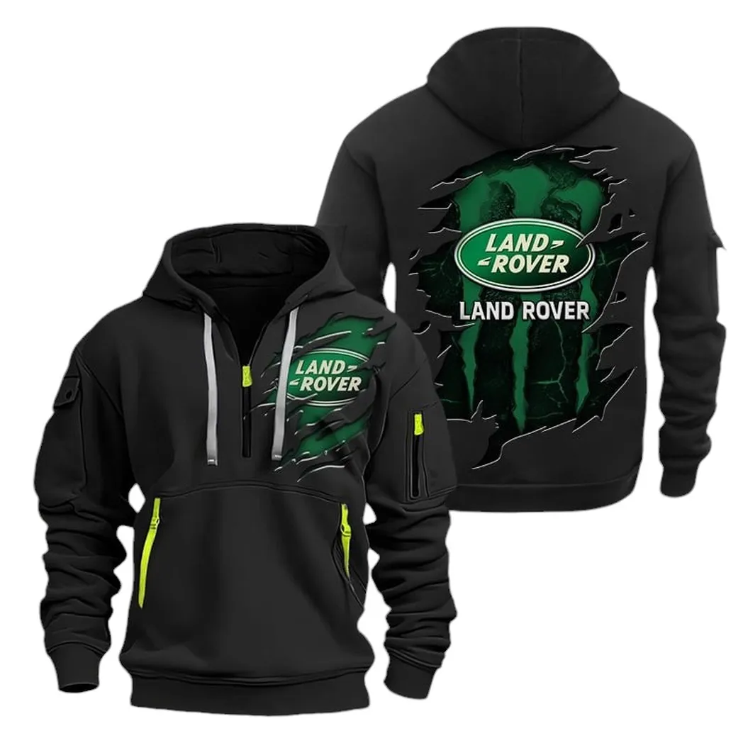 All-Terrain SUV Manufacturer Fans Gift Hoodie Half Zipper, Bold Fan Hoodie CAR021 - Black
