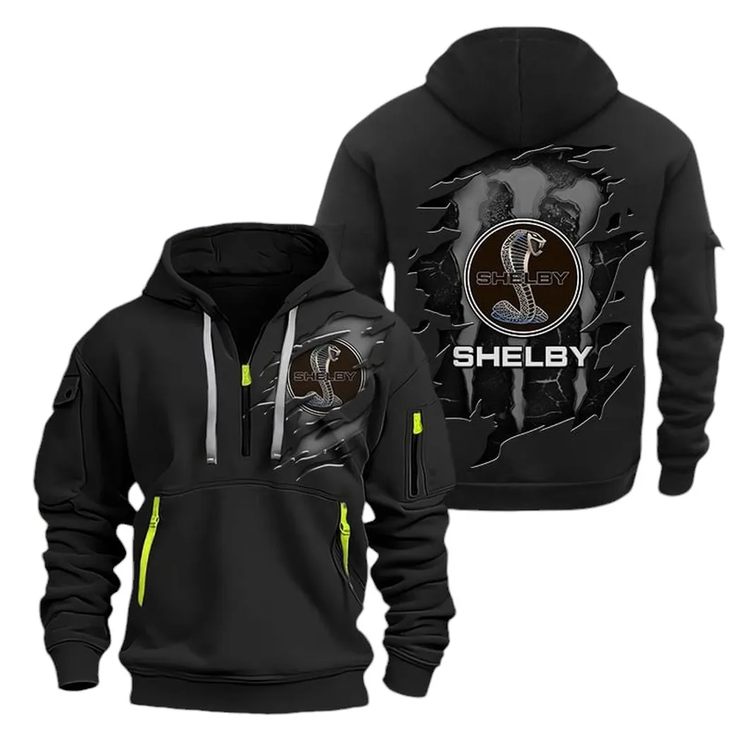 Performance Coupe Lovers Gift Hoodie Half Zipper, True Supporter Half-Zip Hoodie CAR021 - Black