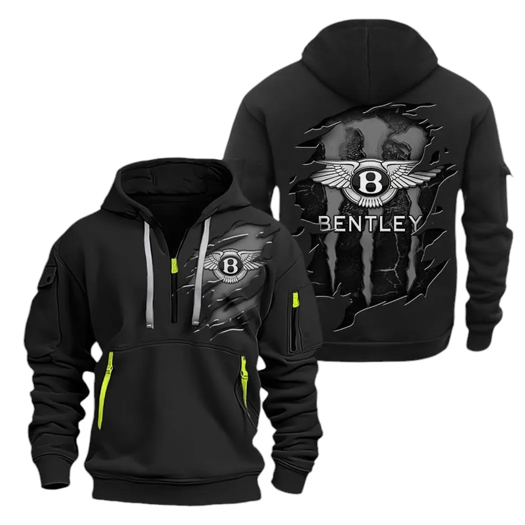 Exclusive Prestige Vehicle Collectors Gift Hoodie Half Zipper, All-Season Fan Half-Zip Hoodie CAR021 - Black