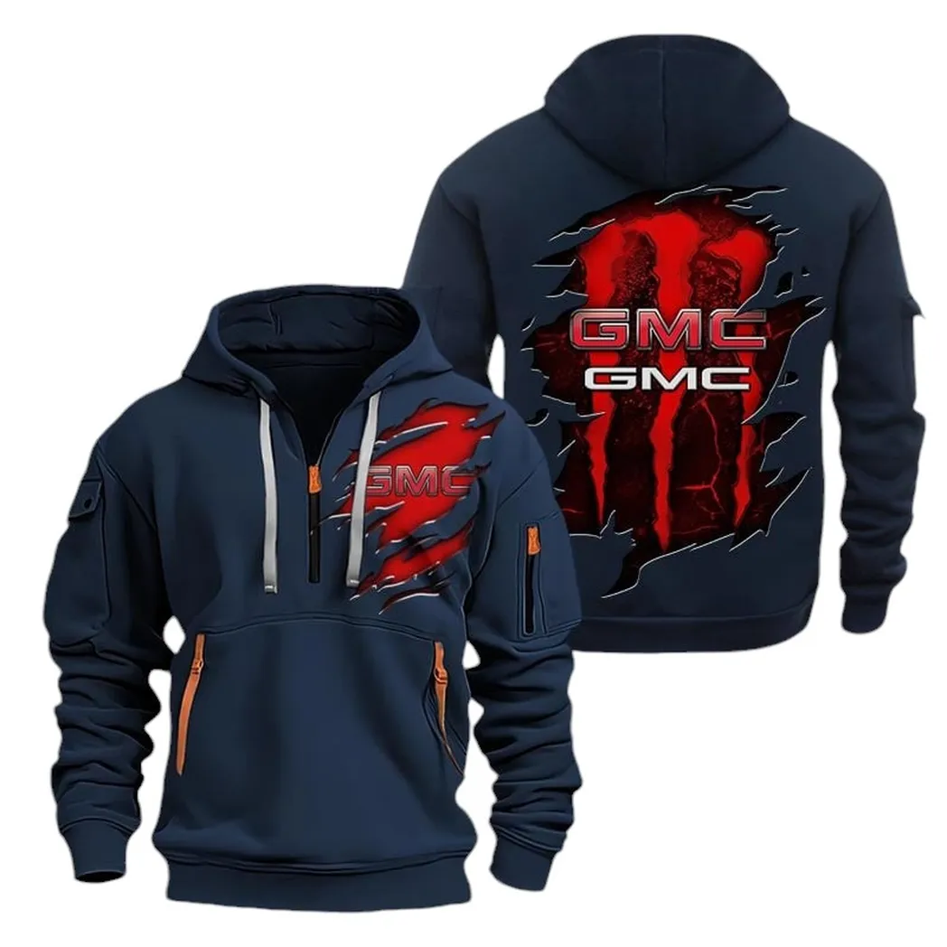 Work Truck Owners Gift Hoodie Half Zipper, Active Supporter Half-Zip Hoodie CAR021 - Navy