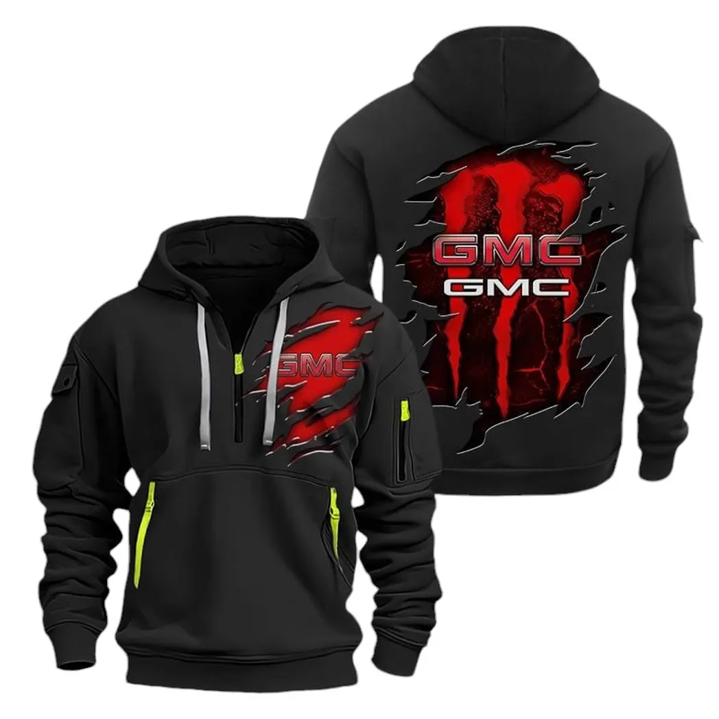 Work Truck Collectors Gift Hoodie Half Zipper, Sport Spirit Hoodie CAR021 - Black