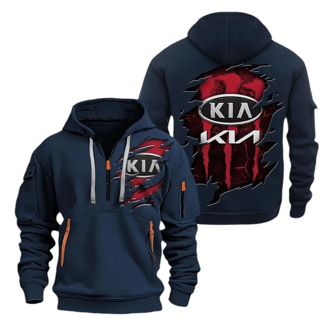 Family Sedan Fans Gift Hoodie Half Zipper, Classic Sport Half-Zip Hoodie CAR021 - Navy