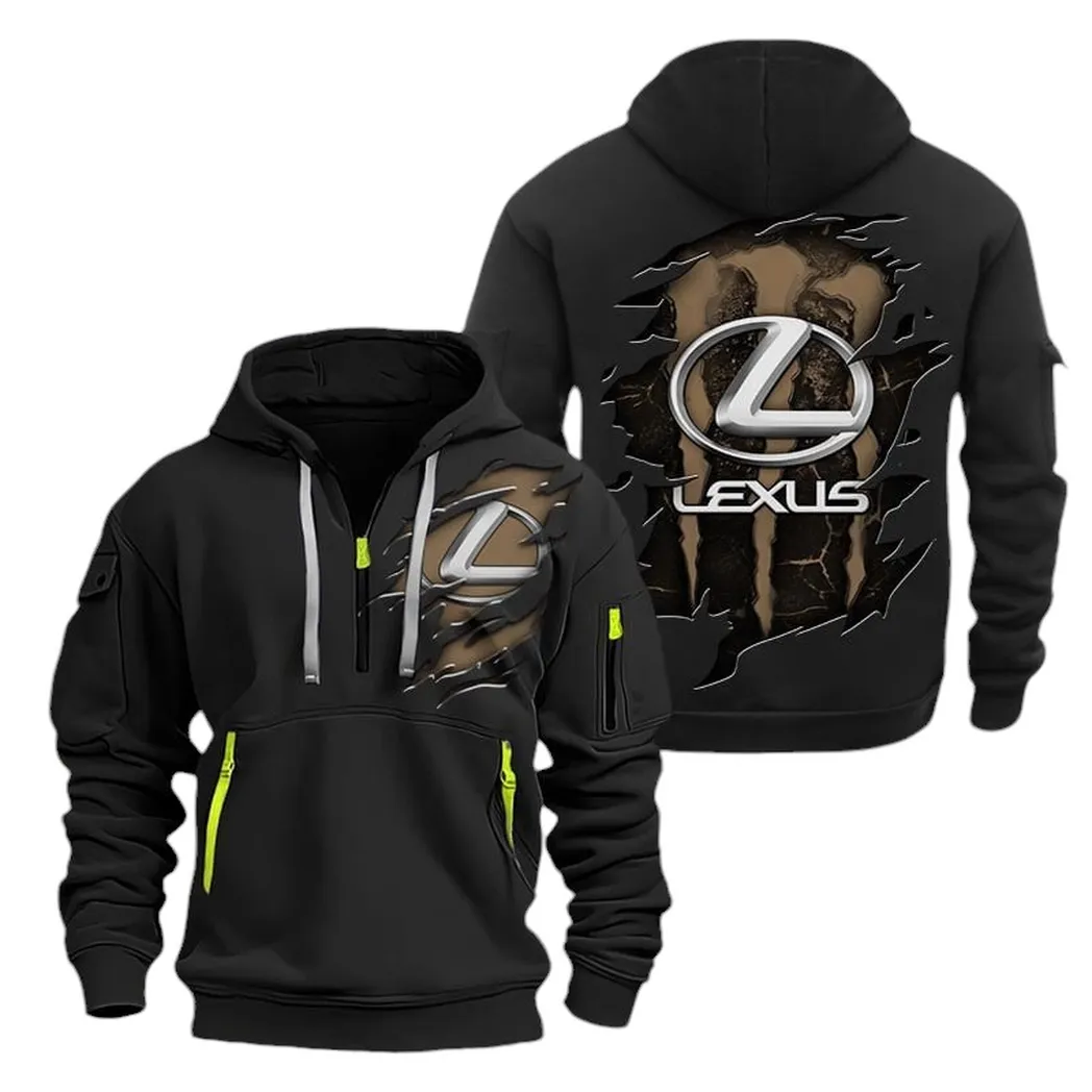 Executive Vehicle Owners Gift Hoodie Half Zipper, All-Season Fan Half-Zip Hoodie CAR021 - Black