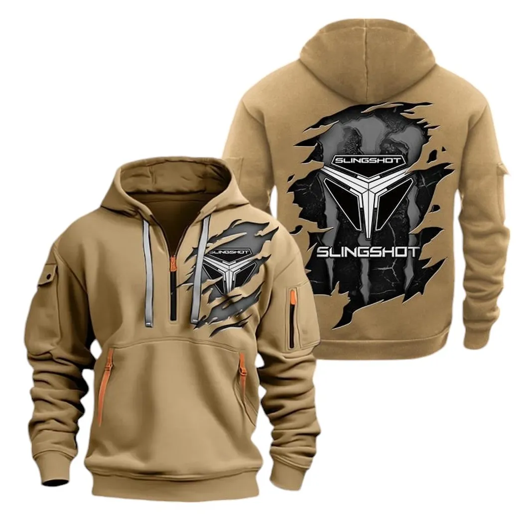 Open-Air Vehicle Lovers Gift Hoodie Half Zipper, Fan Pride Half-Zip Hoodie CAR021 - Khaki