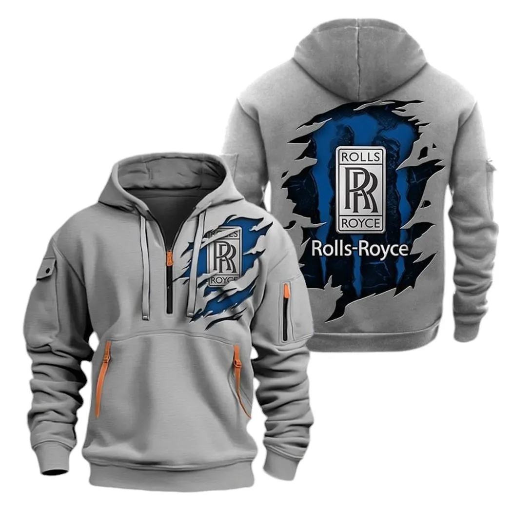 Prestige Sedan Lovers Gift Hoodie Half Zipper, Bold Fan Hoodie CAR021 - Gray