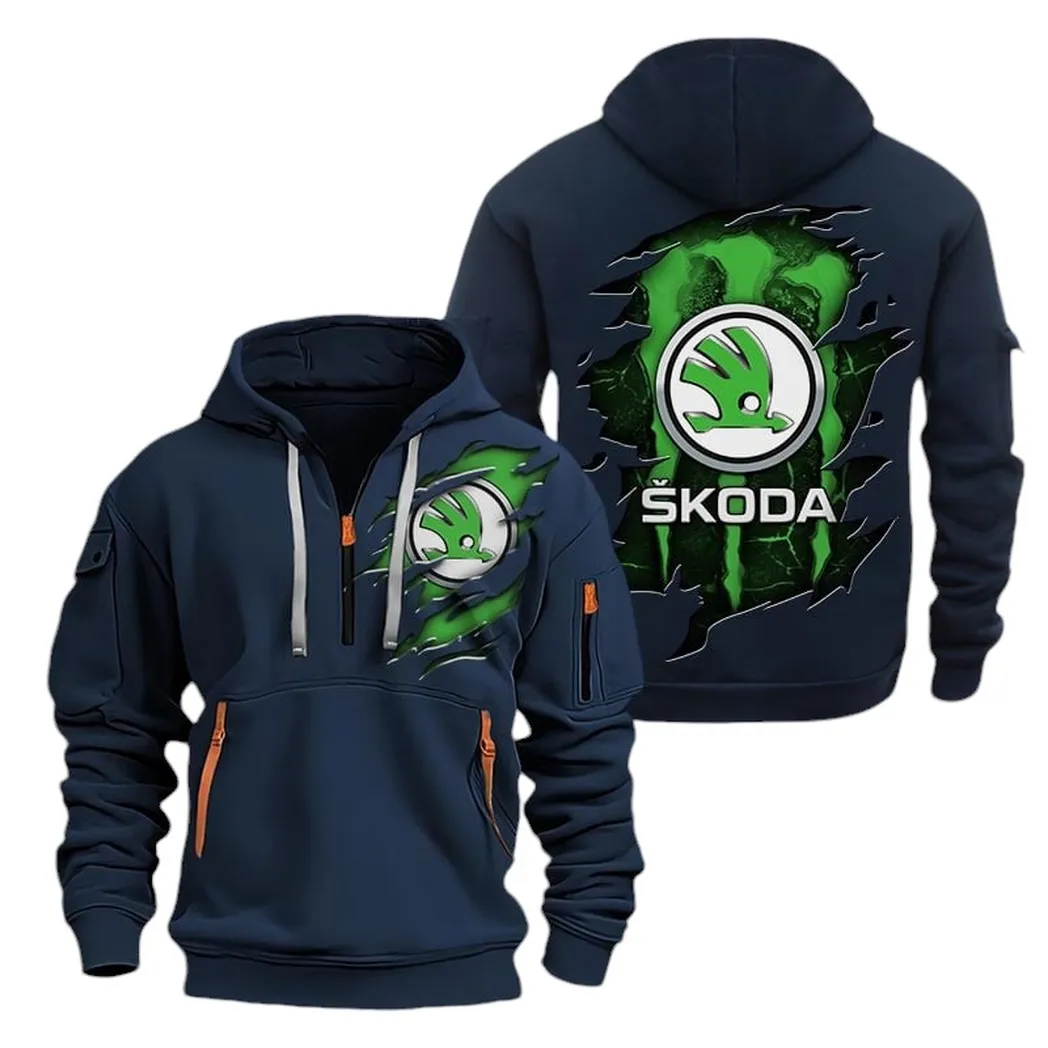 Affordable Ride Owners Gift Hoodie Half Zipper, Streetwear Fan Hoodie CAR021 - Navy