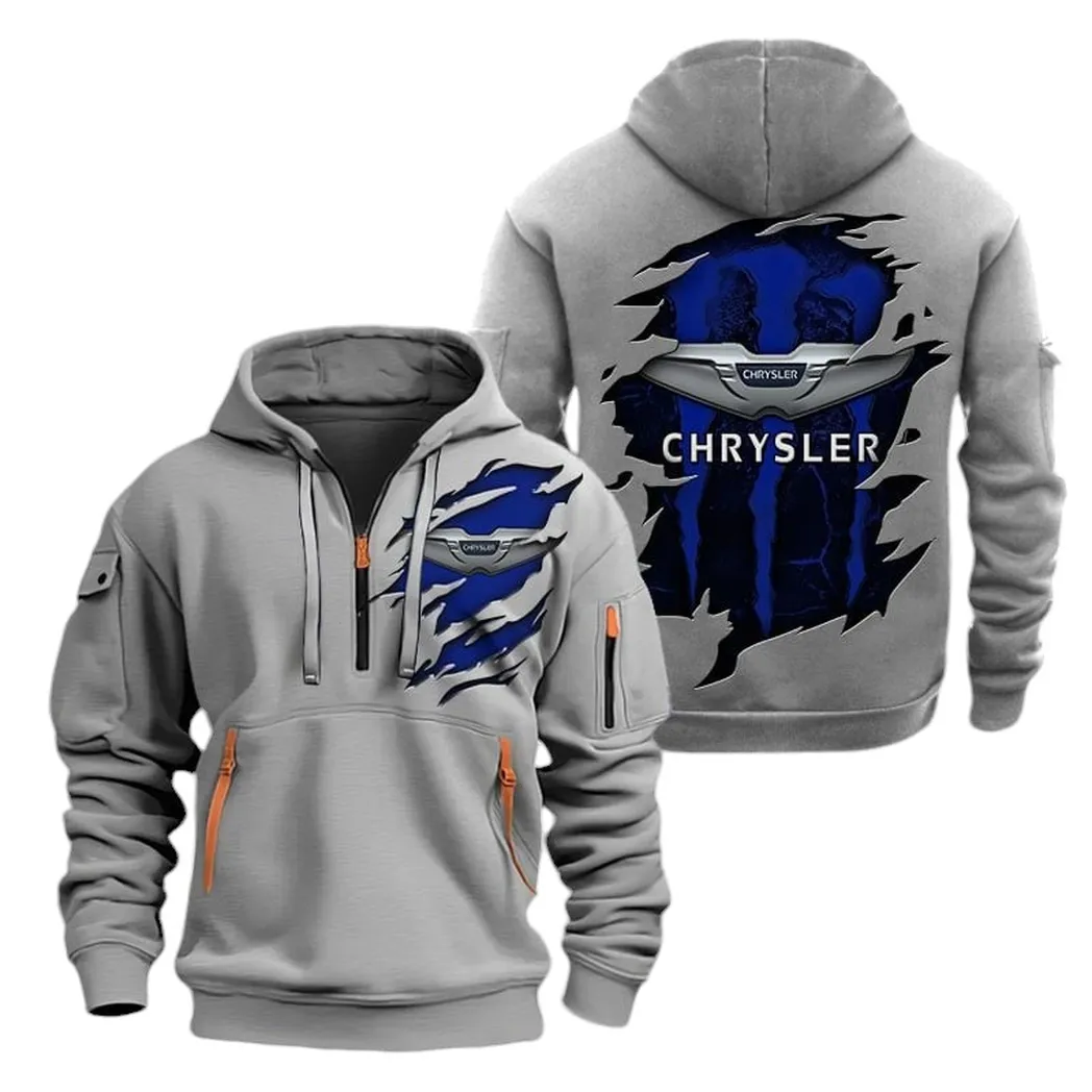 Crossover Vehicle Owners Gift Hoodie Half Zipper, Athletic Fan Half-Zip Hoodie CAR021 - Gray