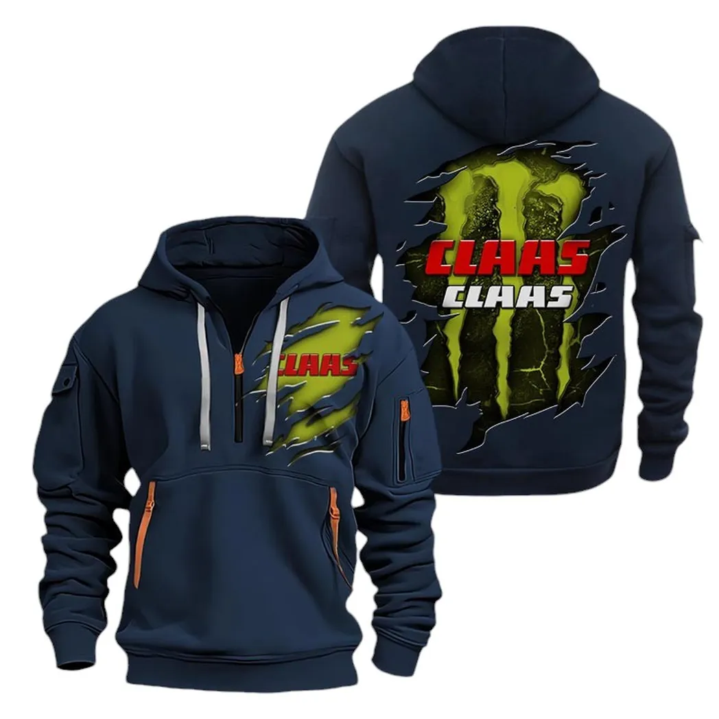 Crop Separator Lovers Gift Hoodie Half Zipper, Fan Pride Half-Zip Hoodie CAR032 - Navy