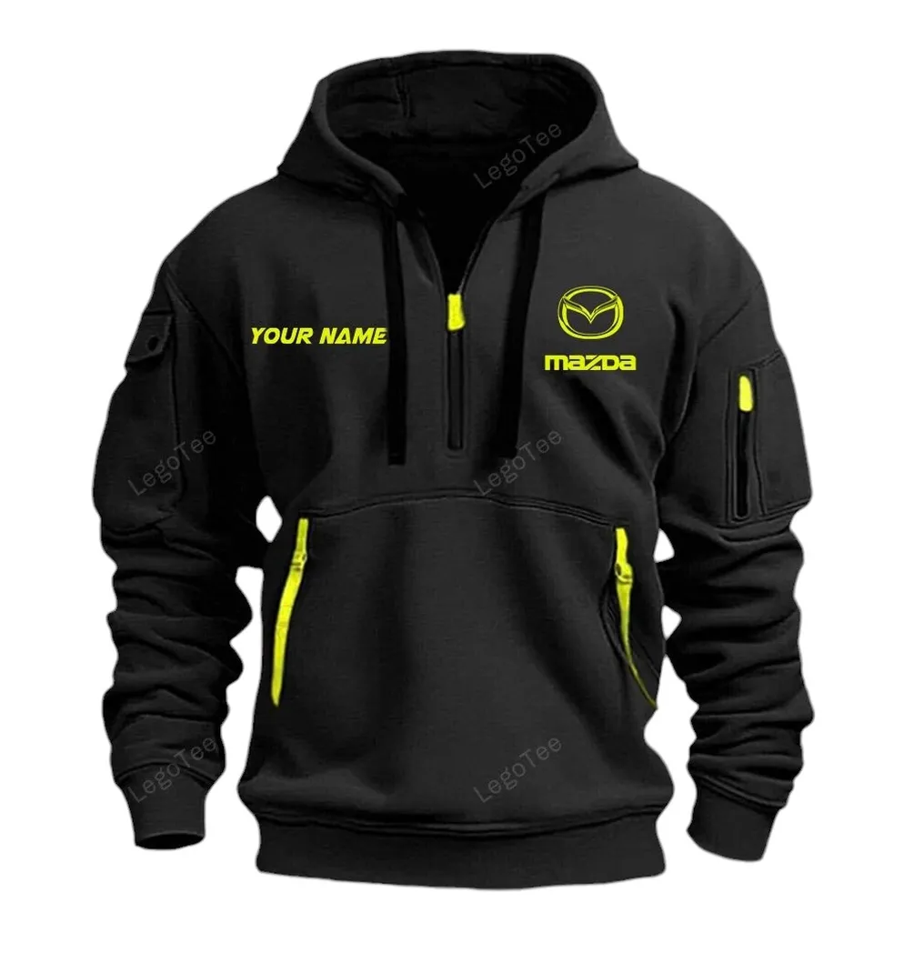 Crossover SUV Lovers Gift Hoodie Half Zipper, Supporter Spirit Hoodie CAR042 - Black