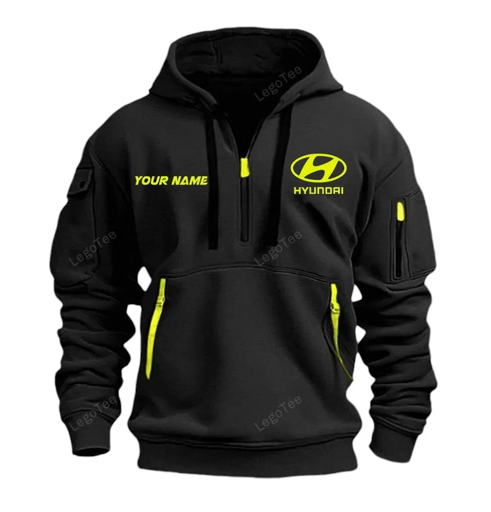 SUV Owners Gift Hoodie Half Zipper, True Fan Hoodie CAR042 - Black