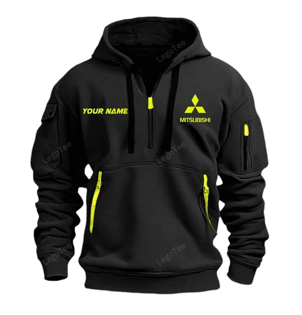 Sport Utility Vehicle Collectors Gift Hoodie Half Zipper, Performance Fan Hoodie CAR042 - Black