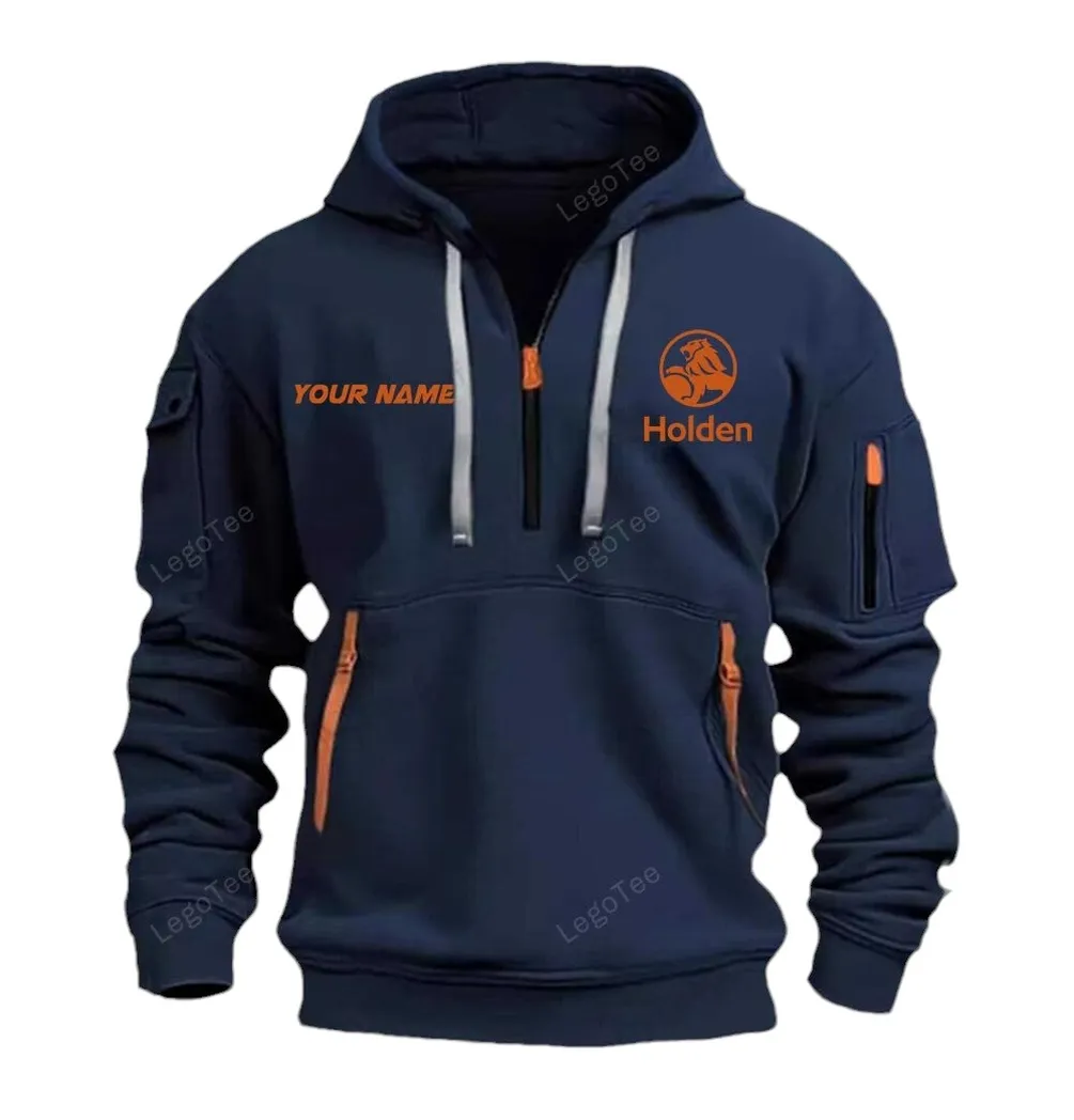 Compact Sedan Lovers Gift Hoodie Half Zipper, Classic Sport Half-Zip Hoodie CAR042 - Navy
