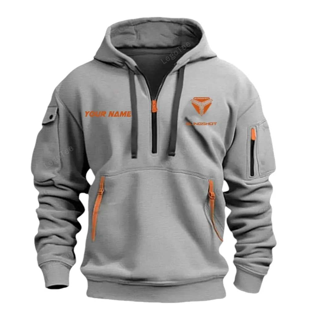 Open-Air Vehicle Collectors Gift Hoodie Half Zipper, Sport Spirit Hoodie CAR042 - Gray
