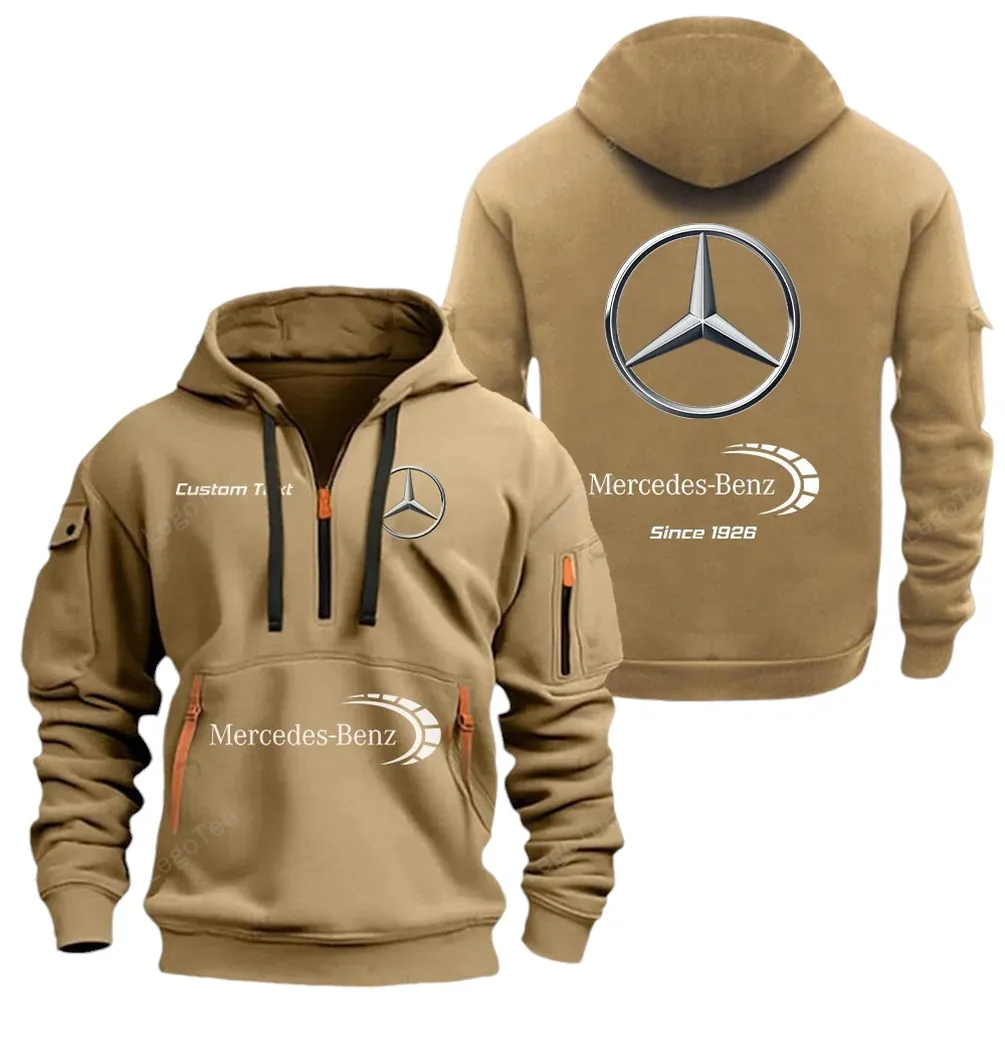 Executive Sedan Fans Gift Hoodie Half Zipper, All-Season Fan Half-Zip Hoodie CAR052 - Khaki