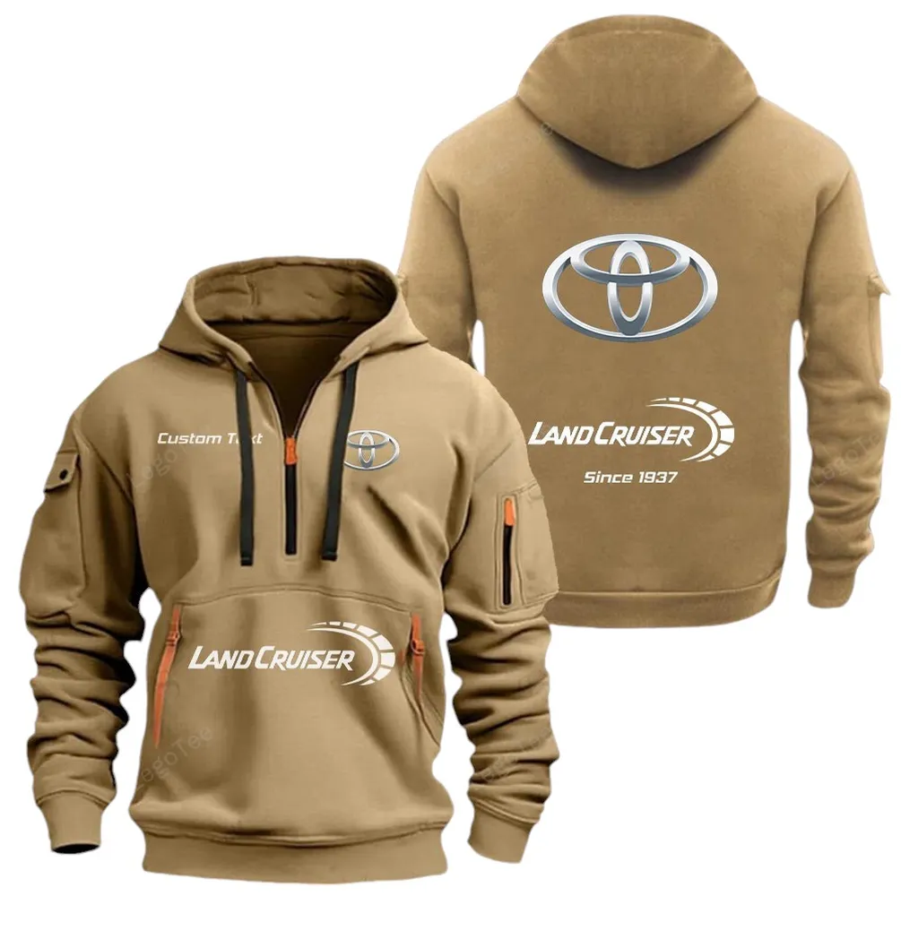 Desert Runner Fans Gift Hoodie Half Zipper, All-Season Fan Half-Zip Hoodie CAR052 - Khaki