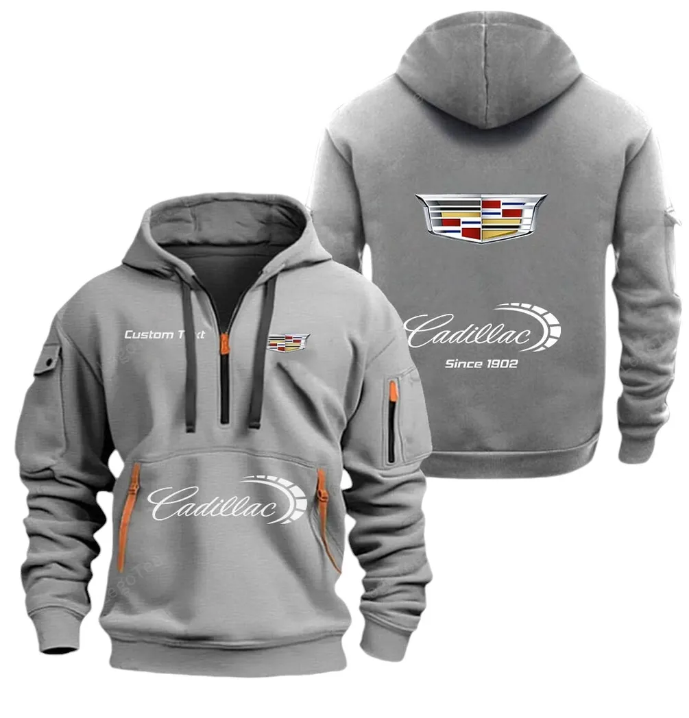 High-End Comfort Sedan Fans Gift Hoodie Half Zipper, Streetwear Fan Hoodie CAR052 - Gray