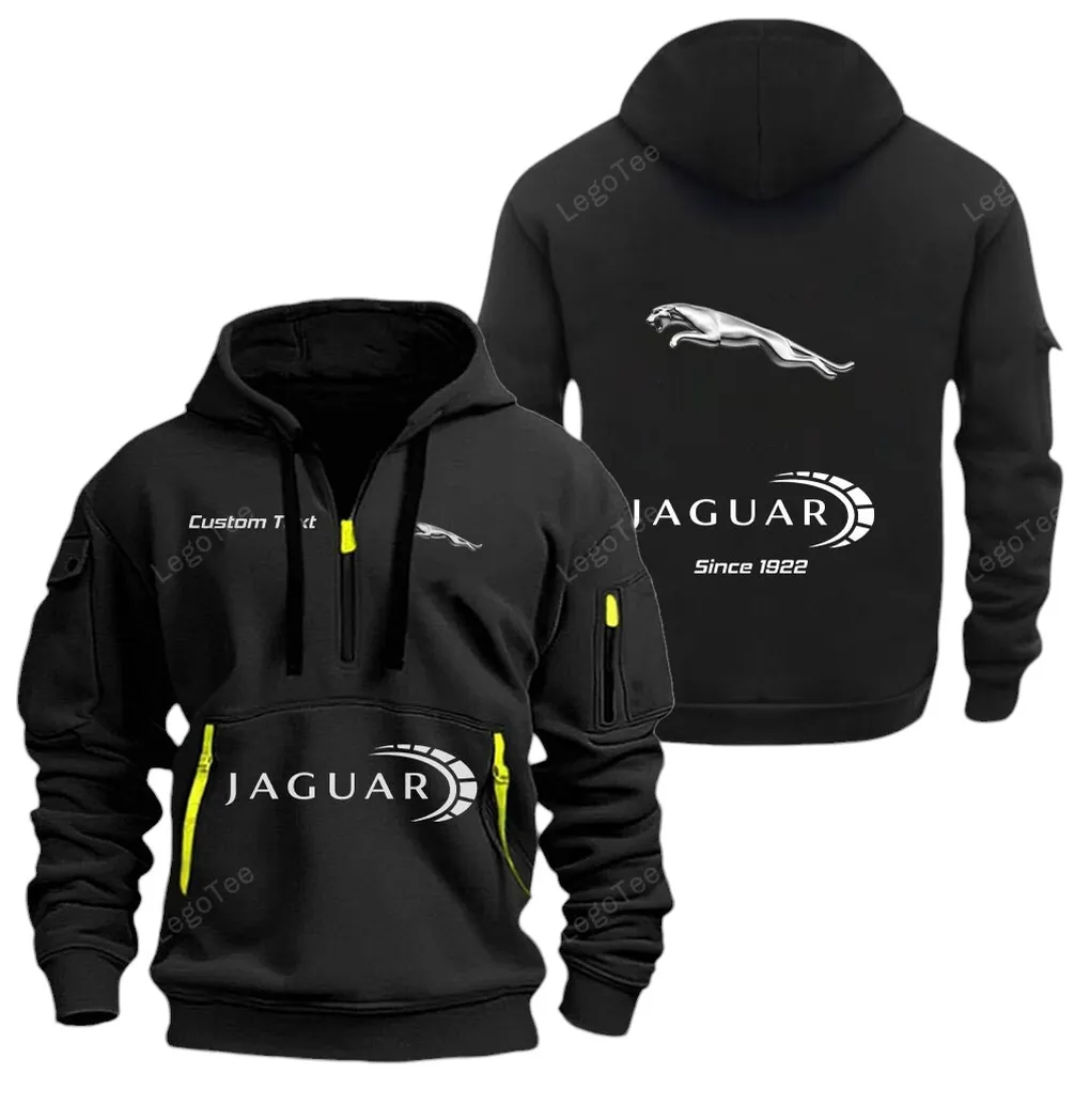 Sports Sedan Fans Gift Hoodie Half Zipper, Bold Fan Hoodie CAR052 - Black
