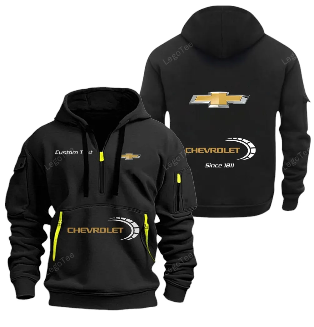 Everyday Utility Vehicle Lovers Gift Hoodie Half Zipper, Streetwear Fan Hoodie CAR052 - Black