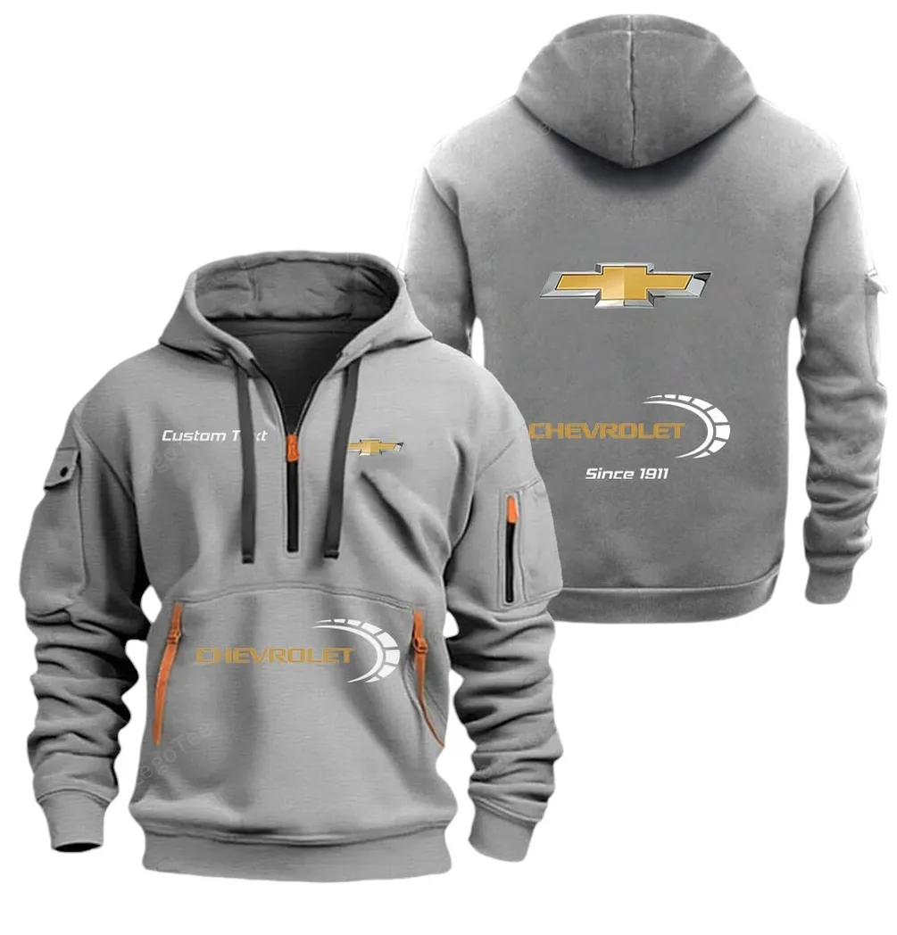 Everyday Utility Vehicle Fans Gift Hoodie Half Zipper, Everyday Fan Hoodie CAR052 - Gray