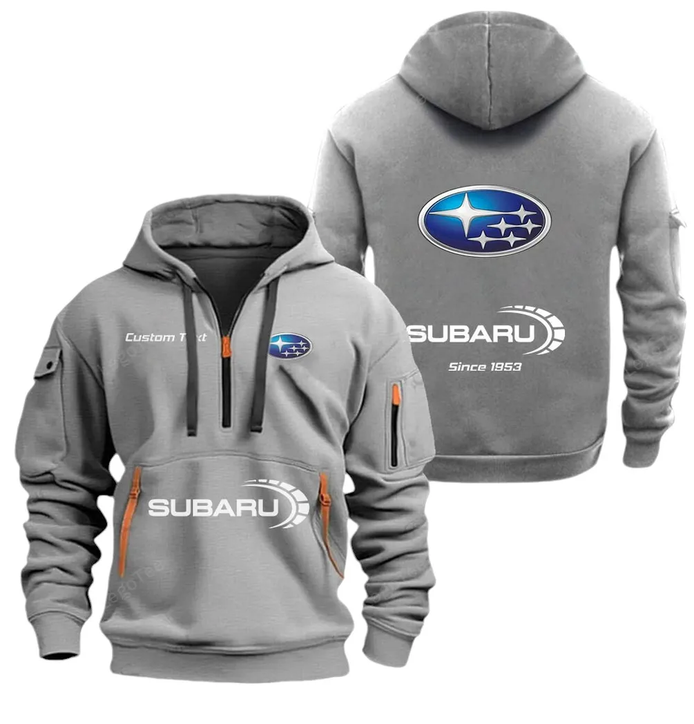 Touring Sedan Lovers Gift Hoodie Half Zipper, Warm Up Hoodie CAR052 - Gray