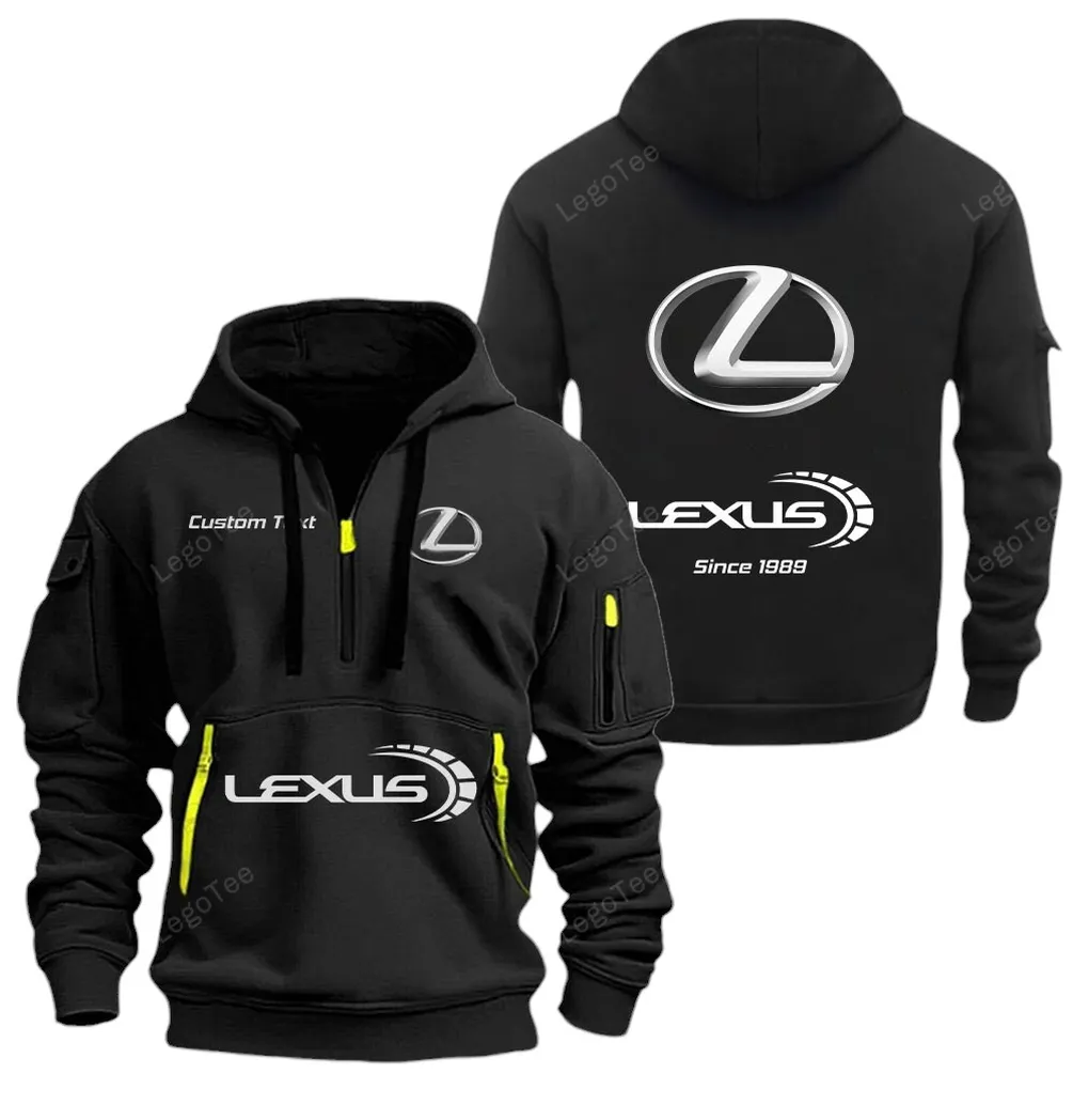 Performance SUV Collectors Gift Hoodie Half Zipper, Lifestyle Fan Half-Zip Hoodie CAR052 - Black
