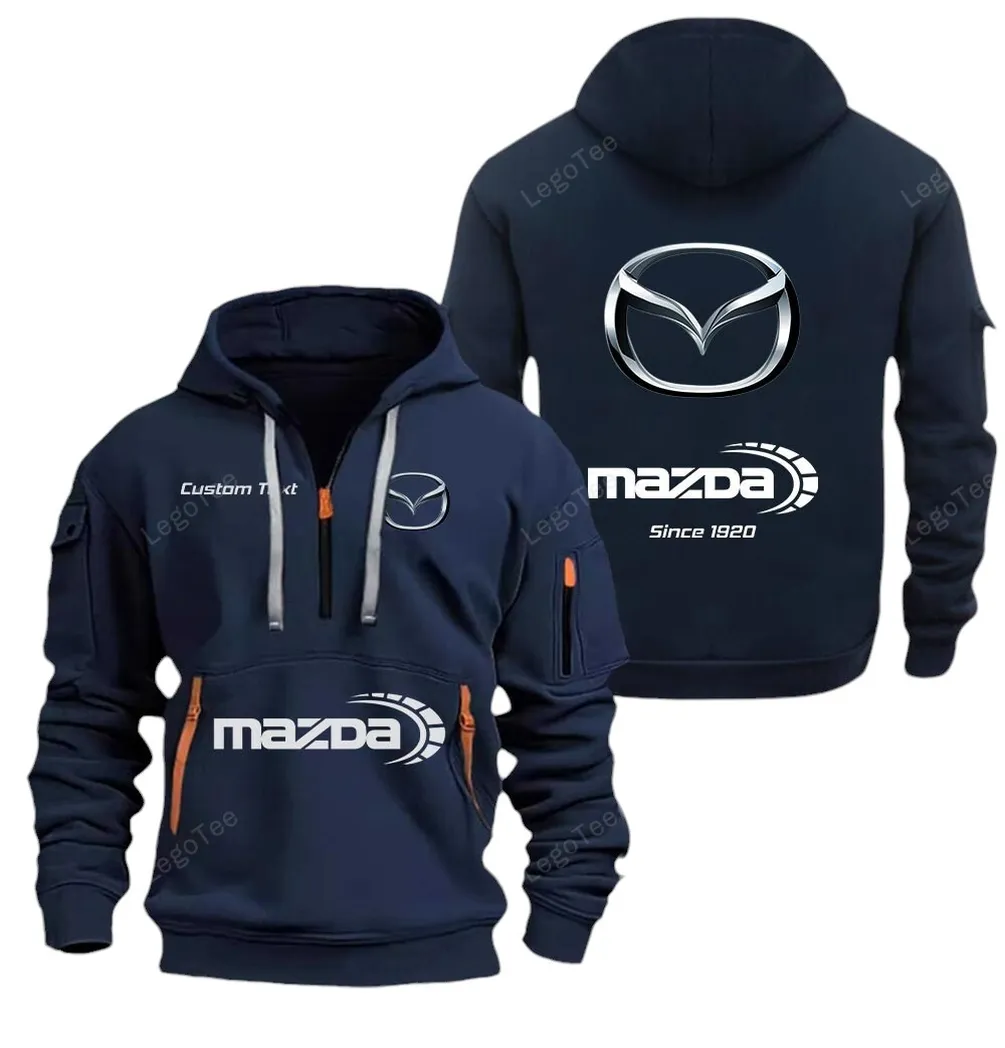 Everyday Vehicle Enthusiasts Gift Hoodie Half Zipper, Modern Sport Hoodie CAR052 - Navy