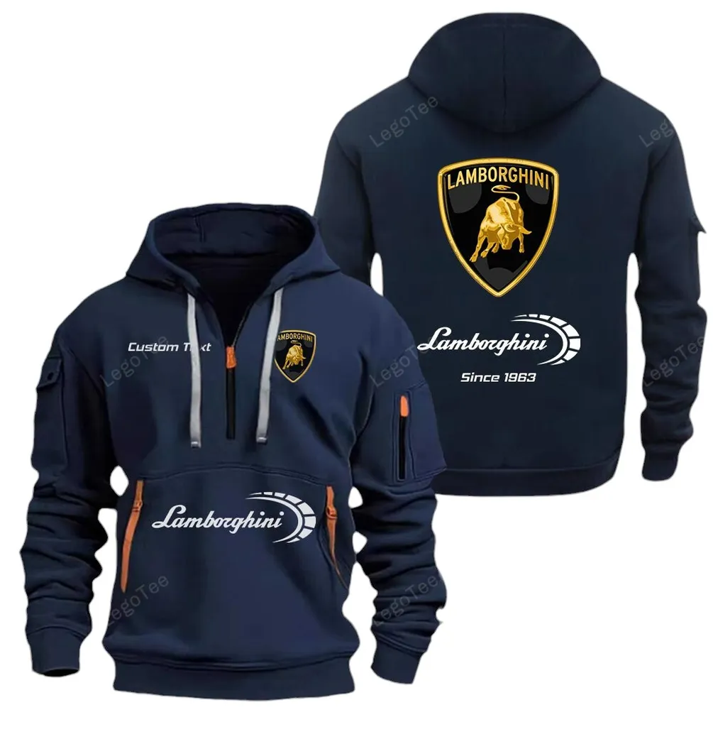 Ultra-Performance Car Owners Gift Hoodie Half Zipper, Game Day Half-Zip Hoodie CAR052 - Navy