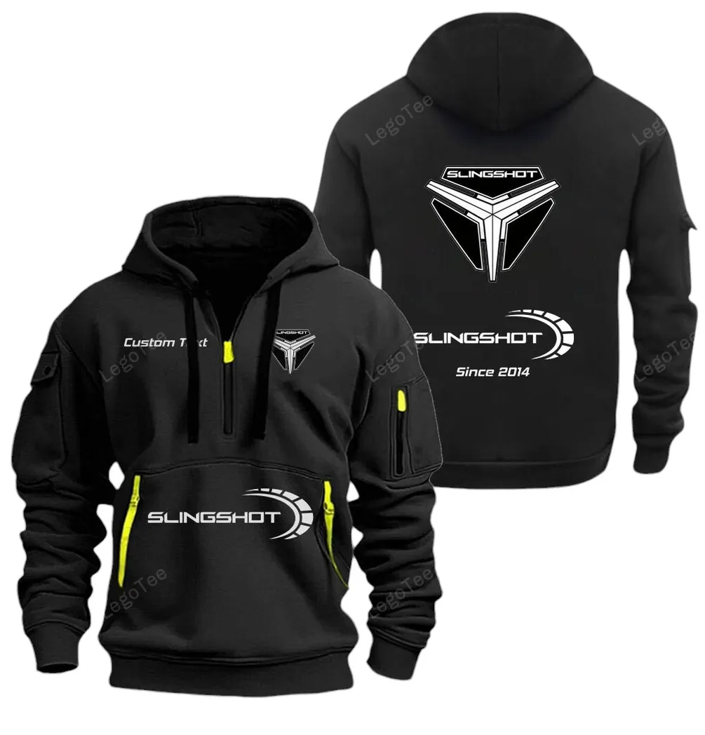 Performance Three-Wheeler Lovers Gift Hoodie Half Zipper, Game Time Hoodie CAR052 - Black