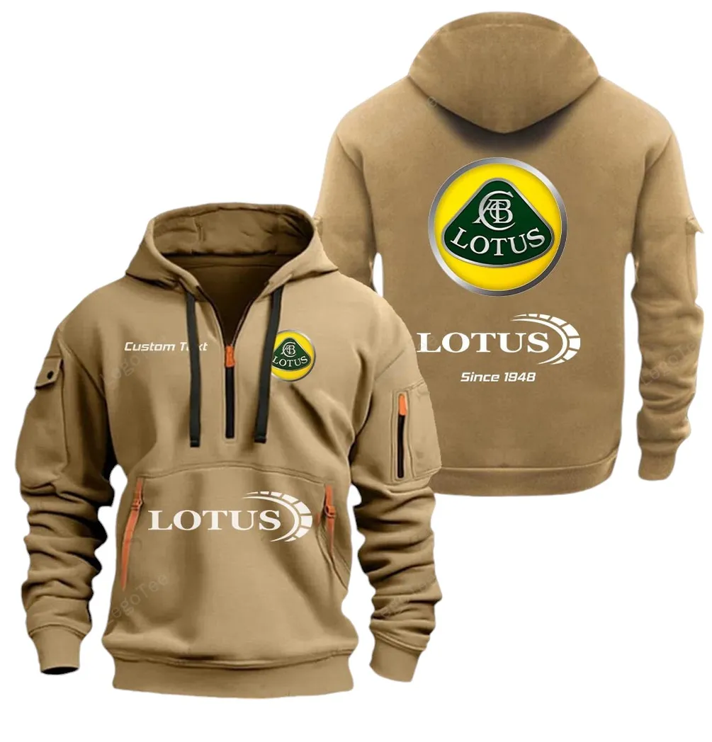 Agile Roadster Lovers Gift Hoodie Half Zipper, All-Season Fan Half-Zip Hoodie CAR052 - Khaki