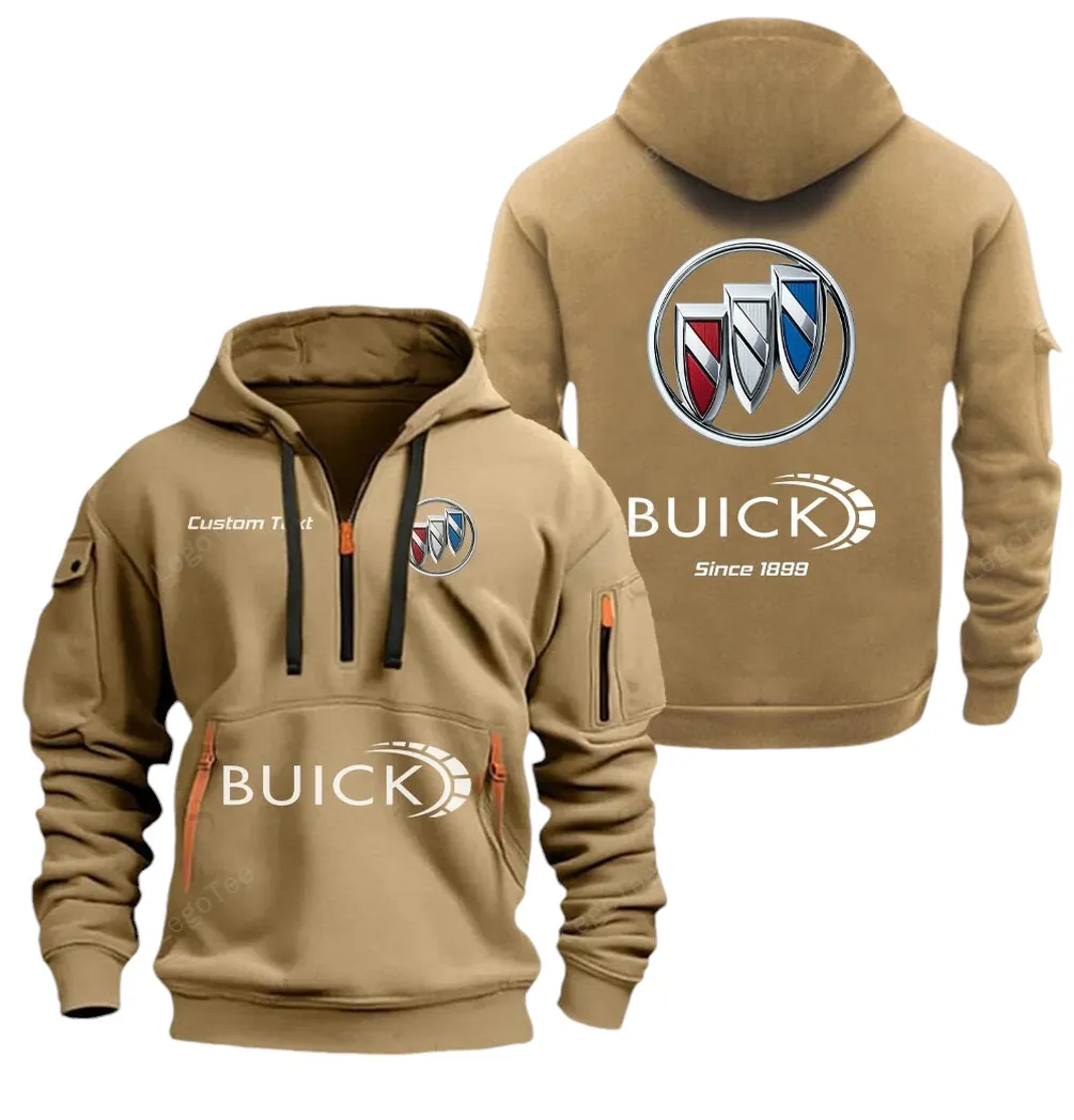 Premium Sedan Owners Gift Hoodie Half Zipper, Game Day Half-Zip Hoodie CAR052 - Khaki