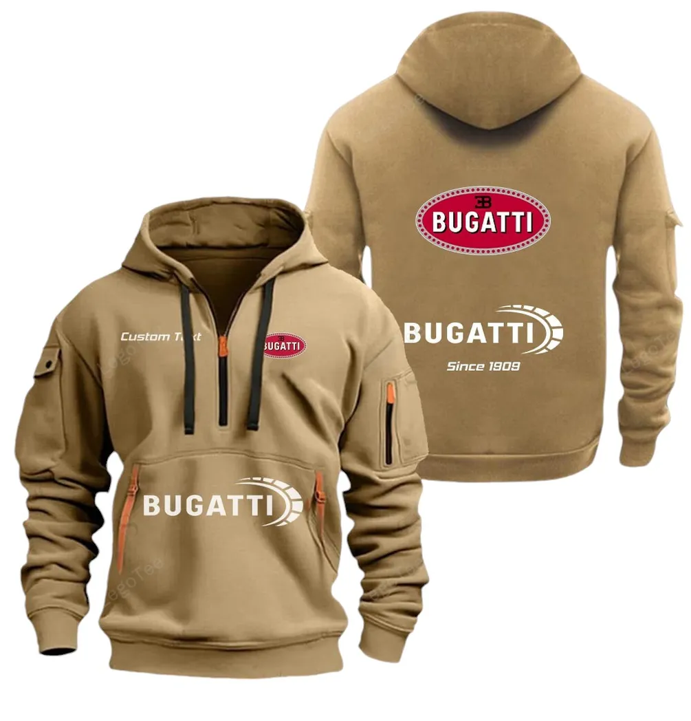 Million-Dollar Car Lovers Gift Hoodie Half Zipper, Active Supporter Half-Zip Hoodie CAR052 - Khaki