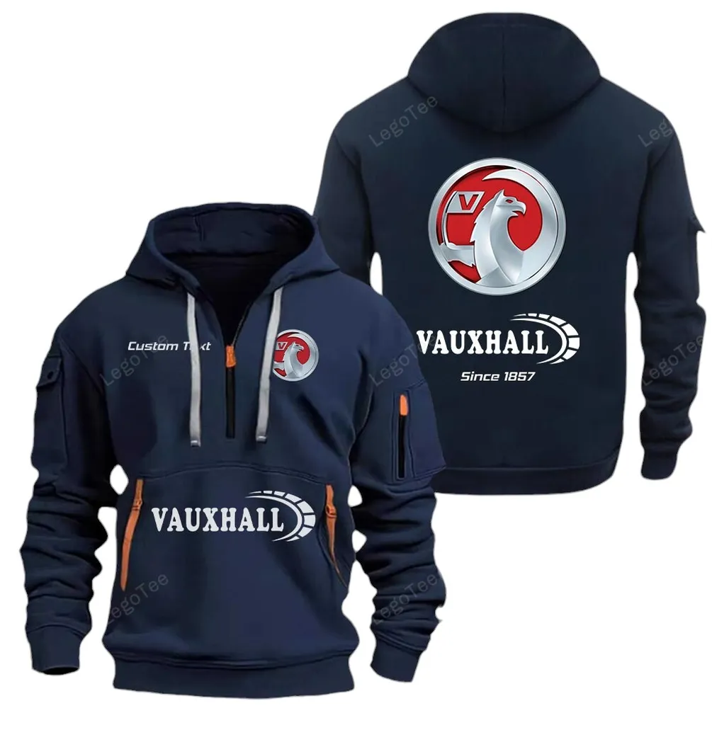 Small City Car Enthusiasts Gift Hoodie Half Zipper, Supporter Style Half-Zip Hoodie CAR052 - Navy