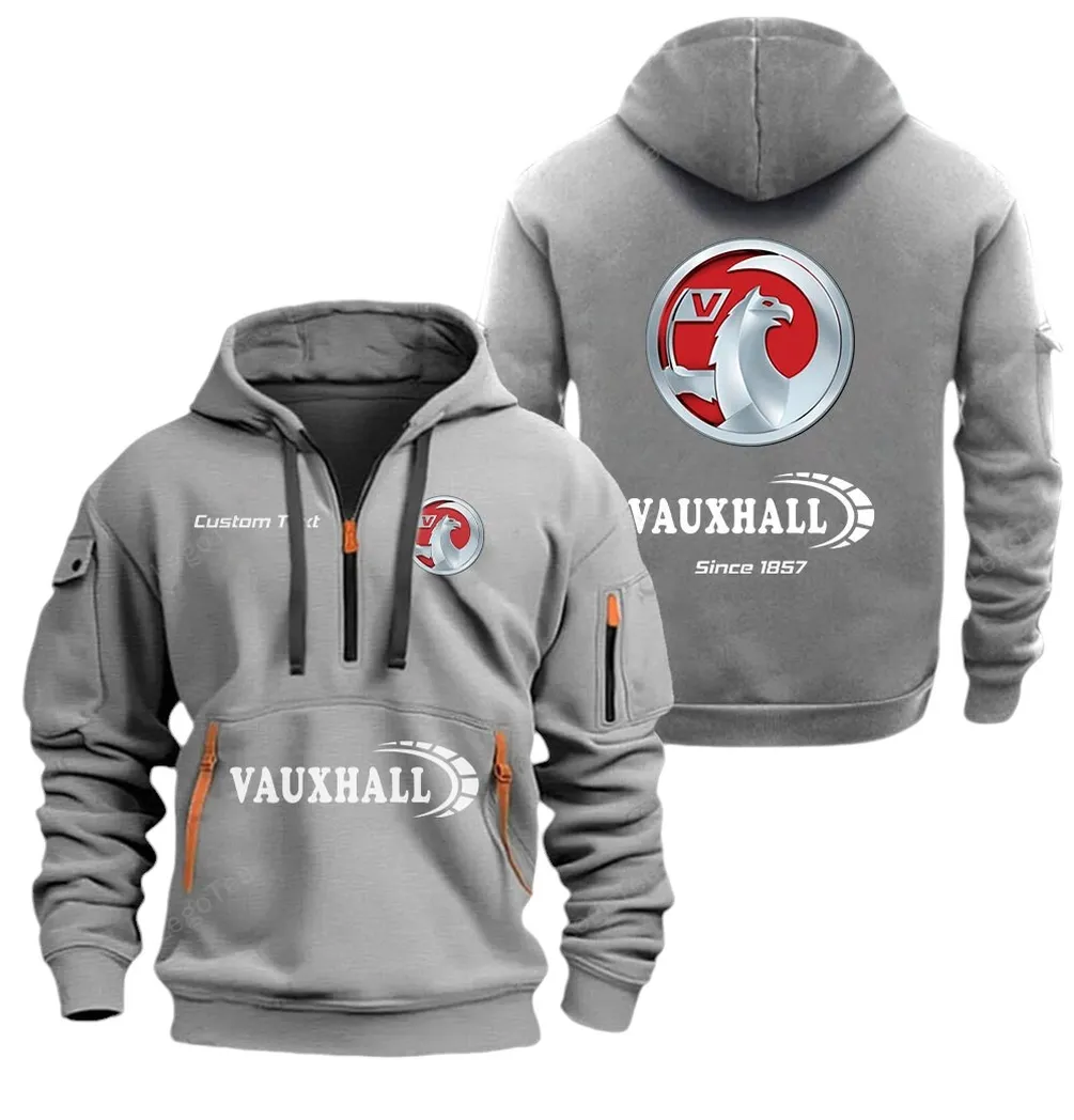 Practical Estate Car Collectors Gift Hoodie Half Zipper, Casual Sport Half-Zip Hoodie CAR052 - Gray