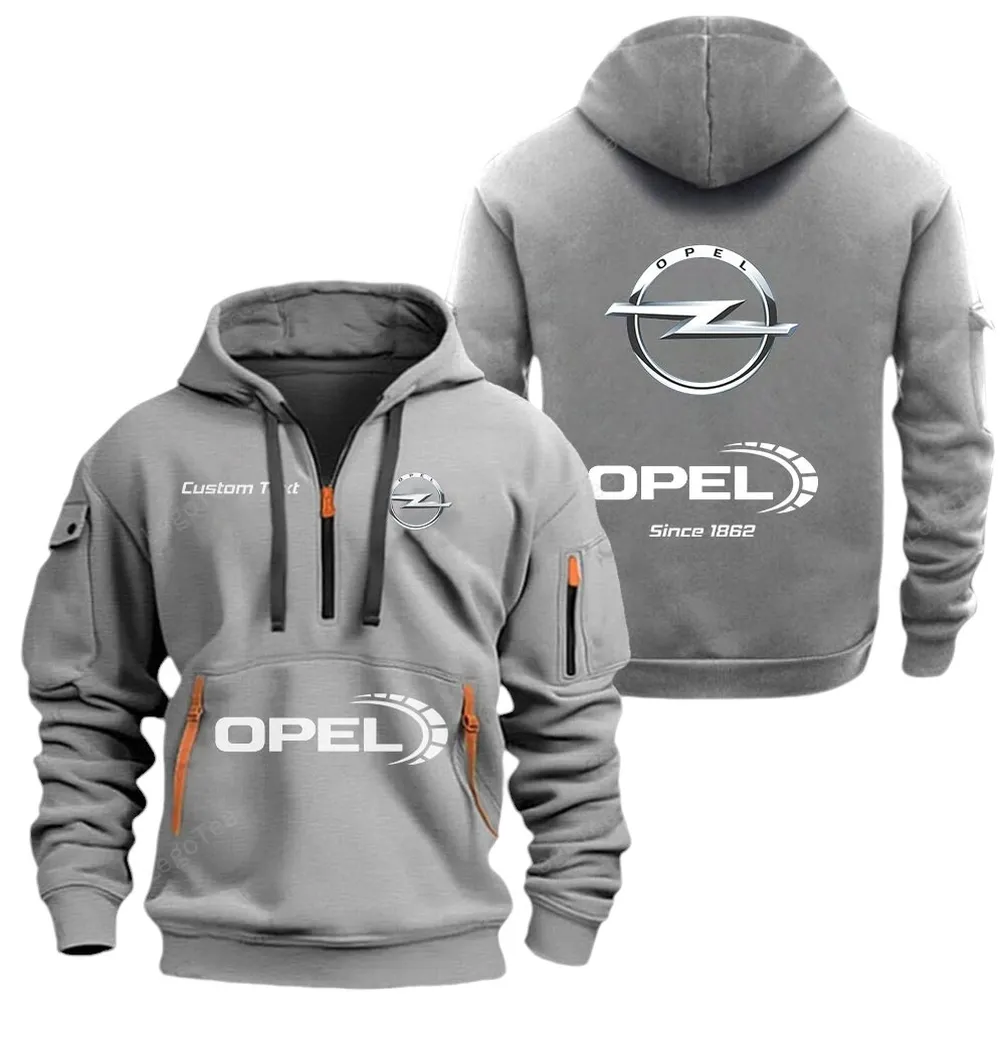Family Vehicle Owners Gift Hoodie Half Zipper, All-Season Fan Half-Zip Hoodie CAR052 - Gray