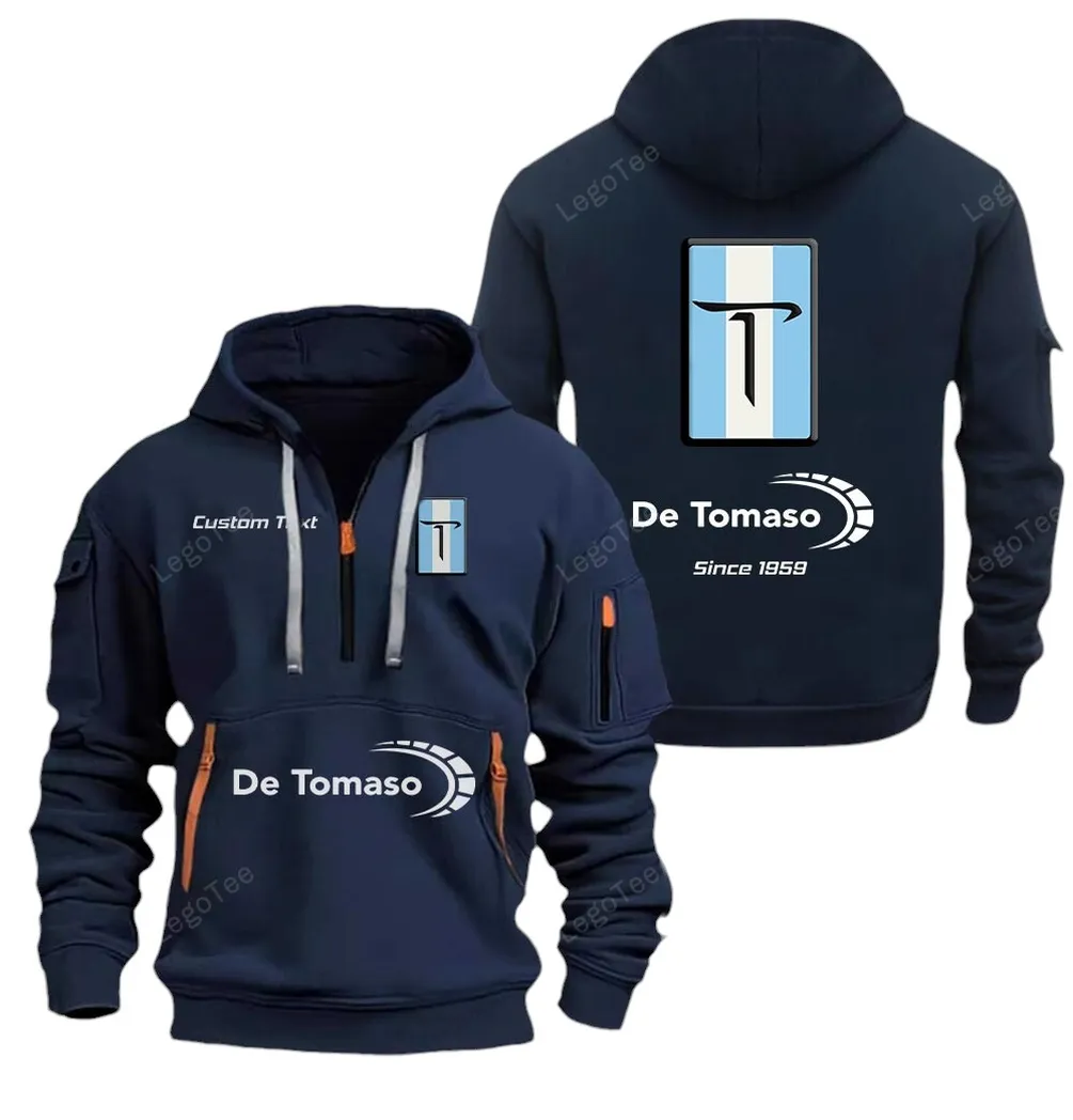 Italian Sport Coupe Owners Gift Hoodie Half Zipper, True Supporter Half-Zip Hoodie CAR052 - Navy