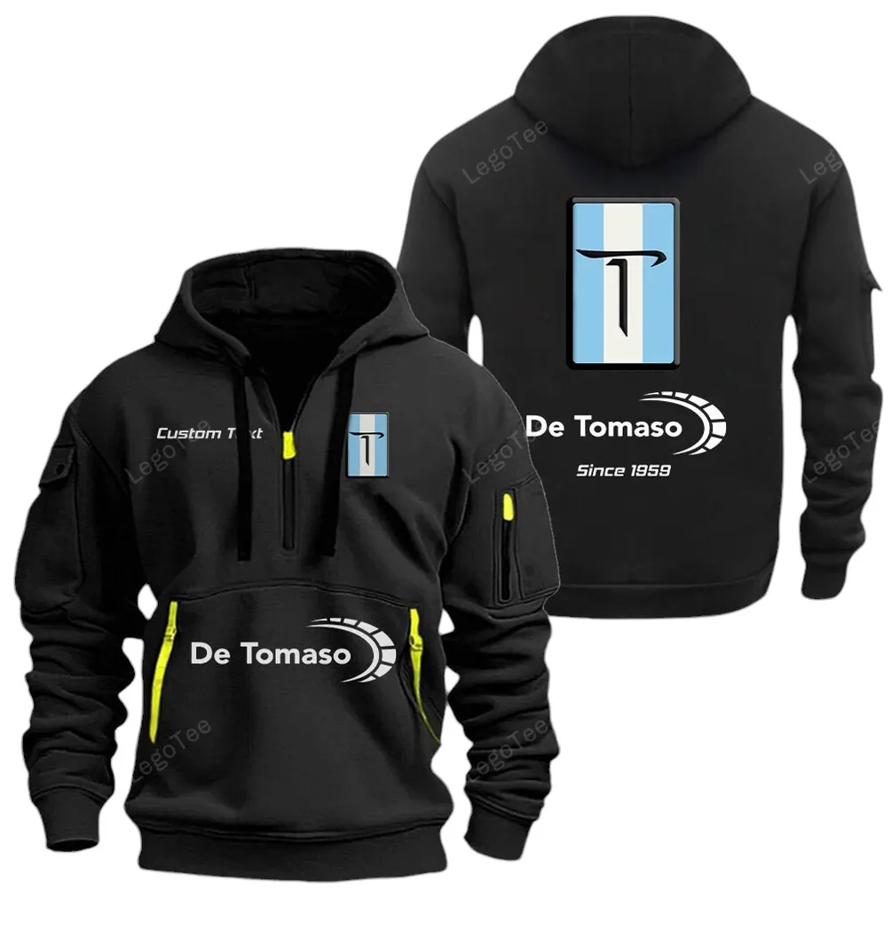 Luxury Muscle Enthusiasts Gift Hoodie Half Zipper, All-Season Fan Half-Zip Hoodie CAR052 - Black