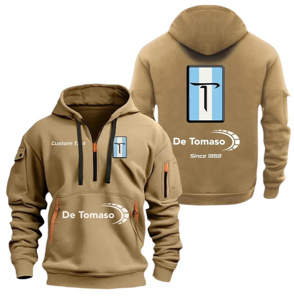 Italian Sport Coupe Fans Gift Hoodie Half Zipper, Game Day Half-Zip Hoodie CAR052 - Khaki