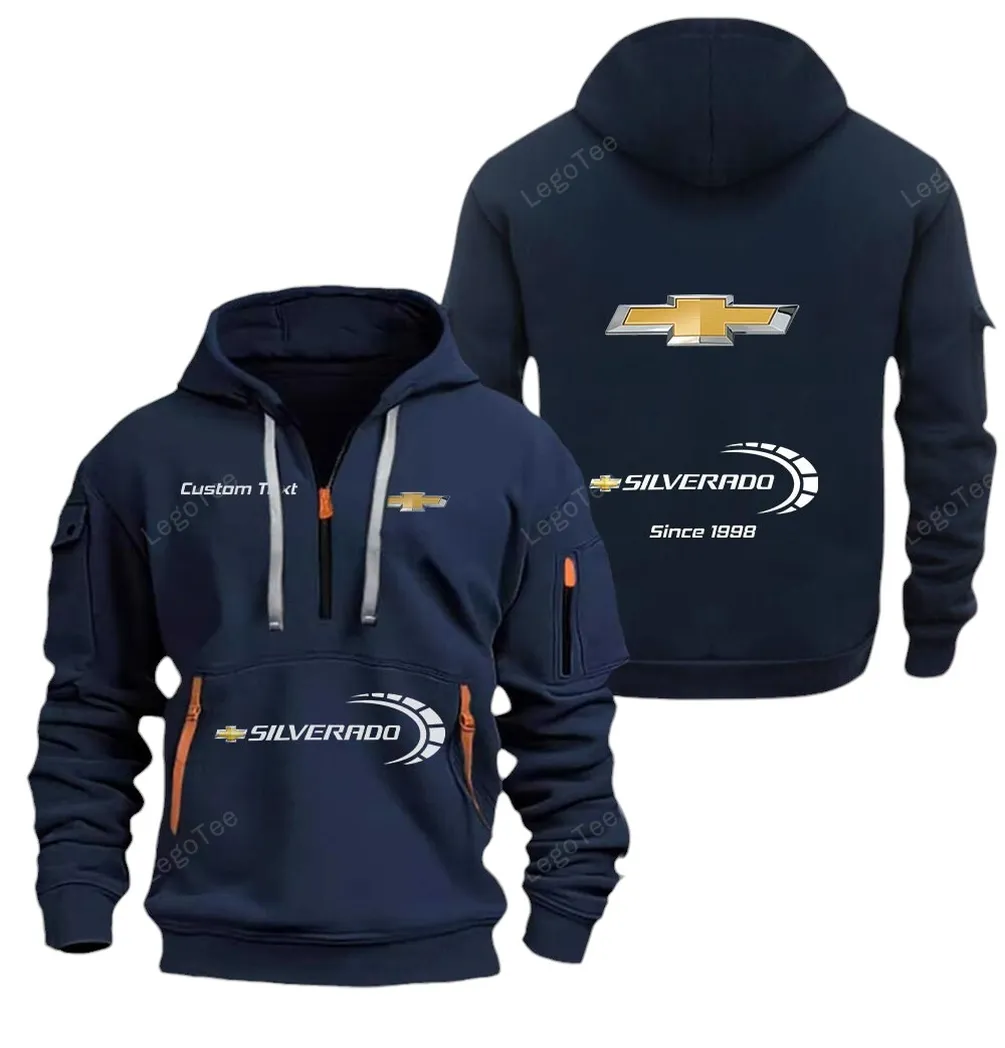 American Utility Vehicle Enthusiasts Gift Hoodie Half Zipper, Fan Pride Half-Zip Hoodie CAR052 - Navy