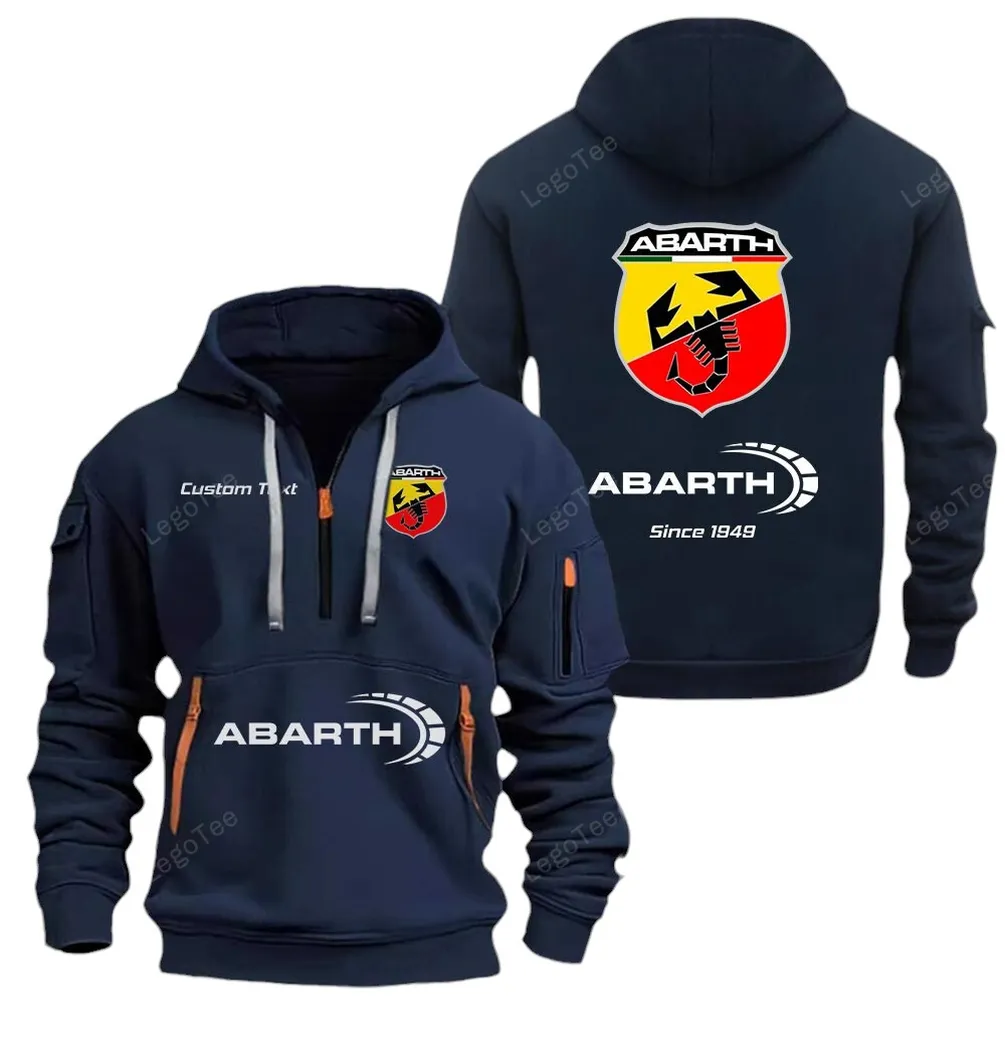 Hot Hatchback Lovers Gift Hoodie Half Zipper, Sporty Fan Half-Zip Hoodie CAR052 - Navy
