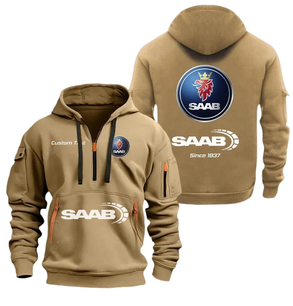 4x4 SUV Collectors Gift Hoodie Half Zipper, Game Day Half-Zip Hoodie CAR052 - Khaki
