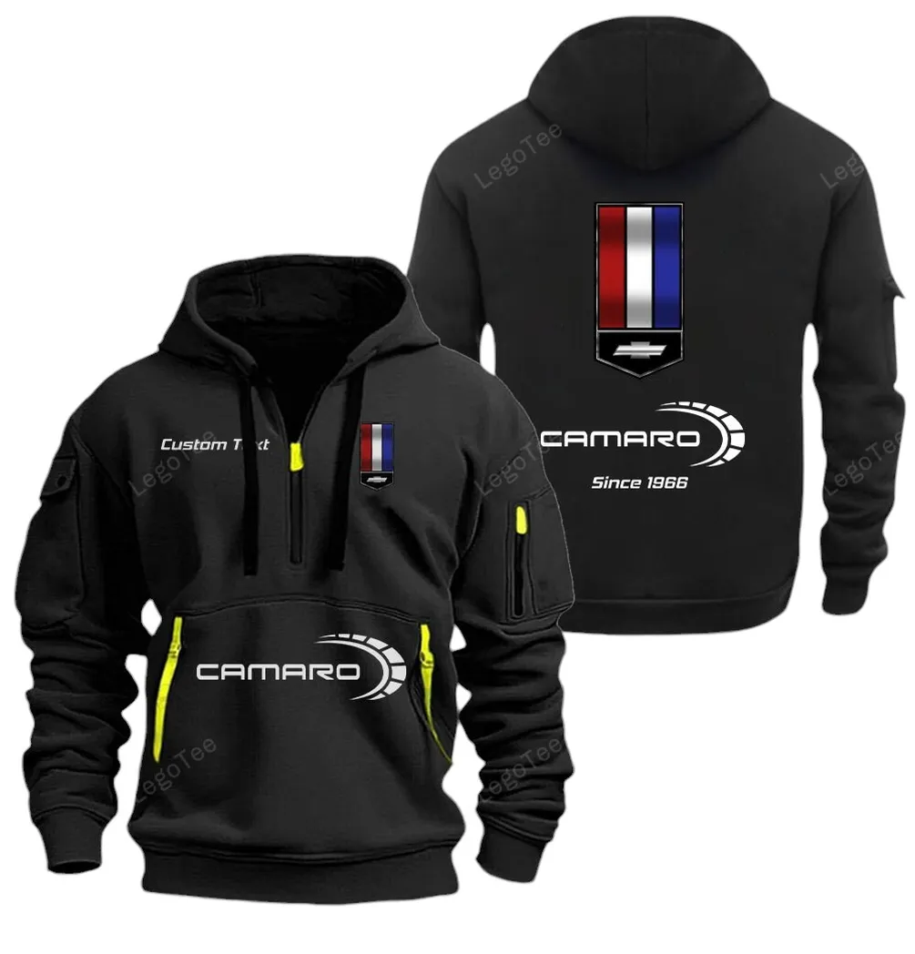Classic Sports Coupe Enthusiasts Gift Hoodie Half Zipper, Game Time Hoodie CAR052 - Black