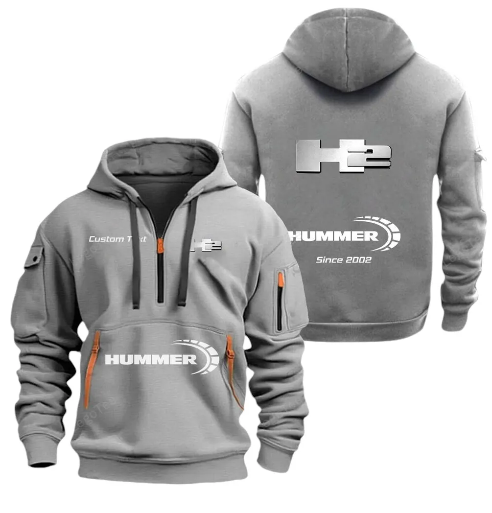 Off-Road Beast Owners Gift Hoodie Half Zipper, Game Ready Half-Zip Hoodie CAR052 - Gray