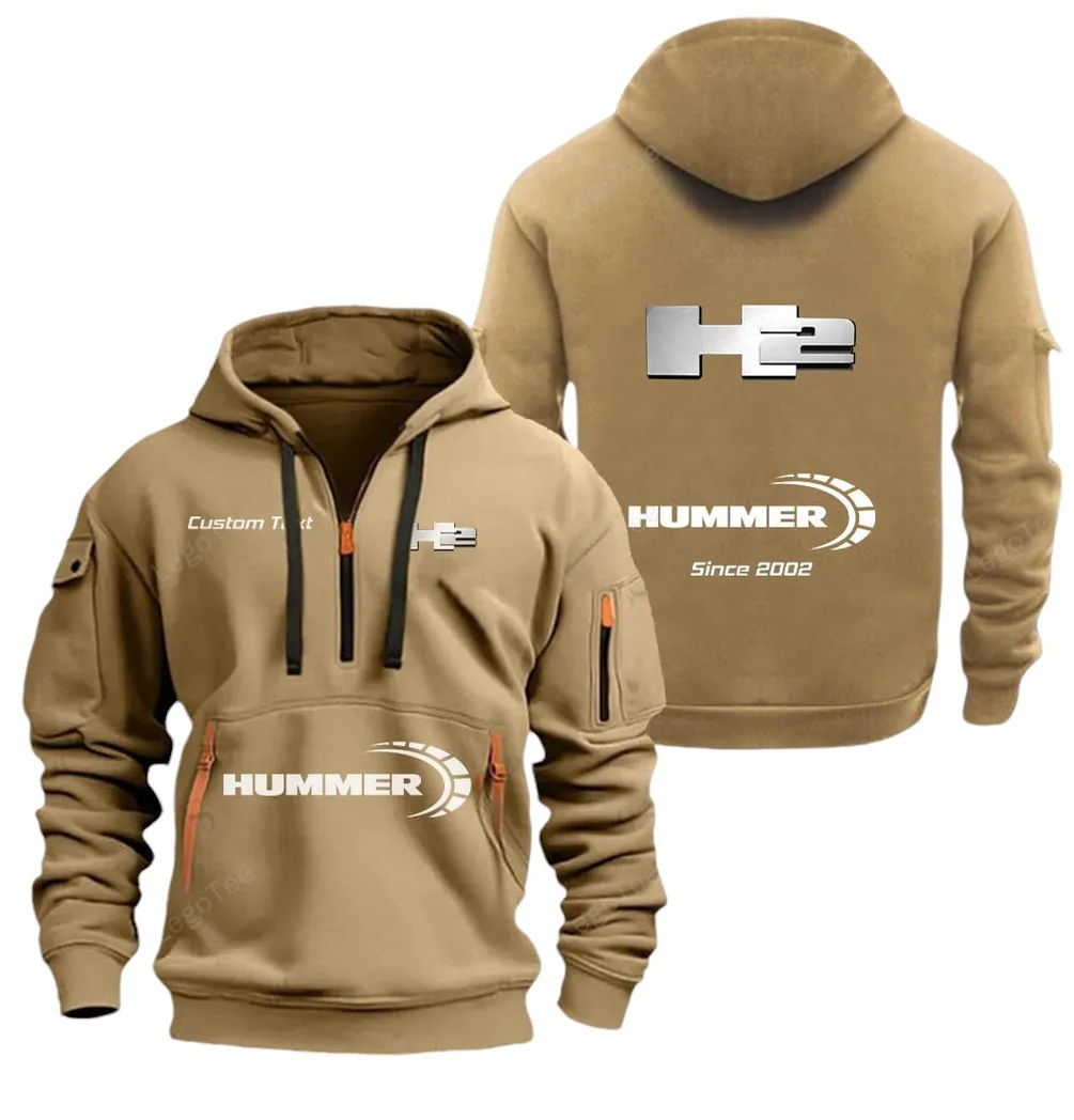 Off-Road Beast Collectors Gift Hoodie Half Zipper, Game Time Hoodie CAR052 - Khaki